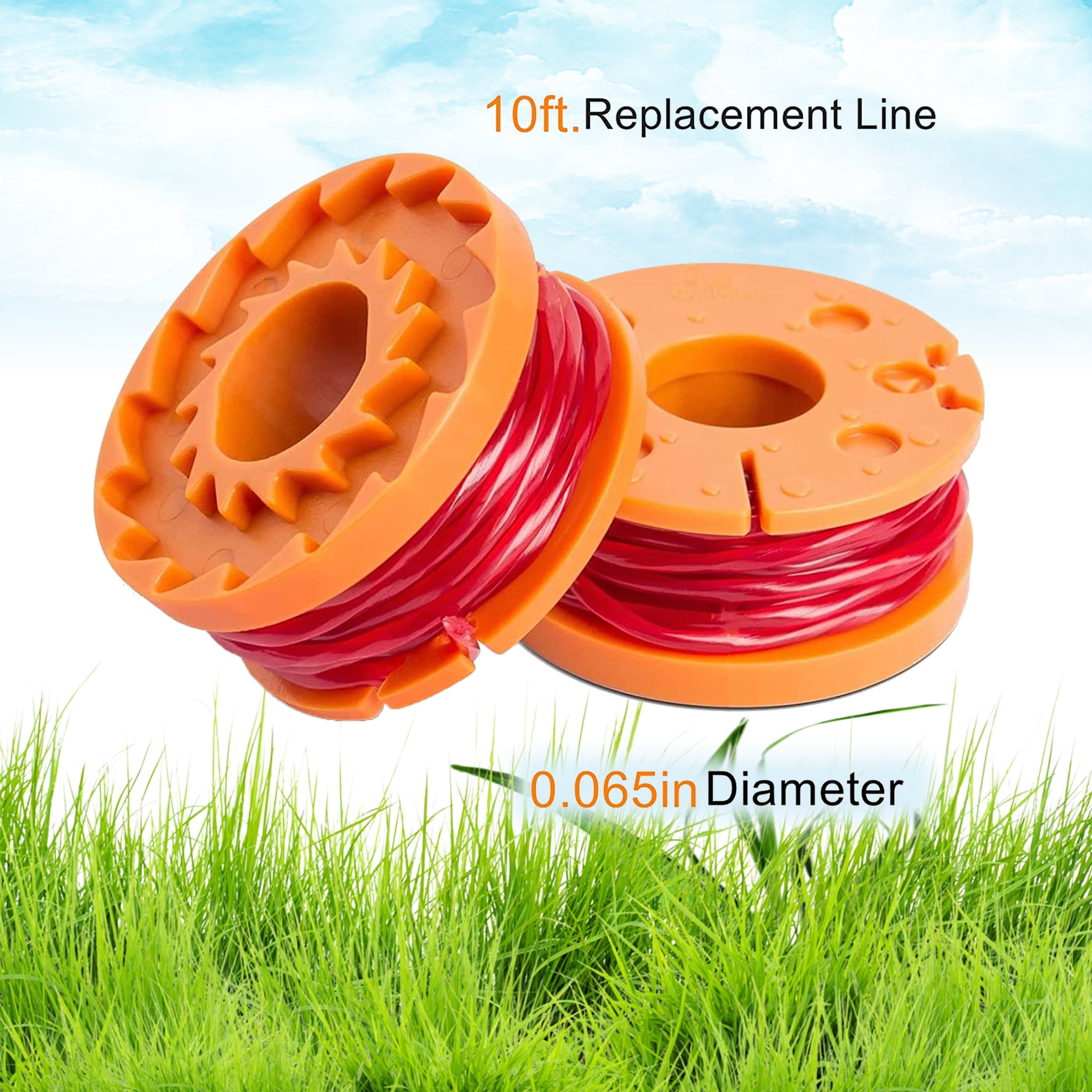 AMI PARTS WA0010 Replacement Trimmer Line Spools for Worx Grass Trimmers (12 Pack, 10 ft, 0.065 in) d07cw