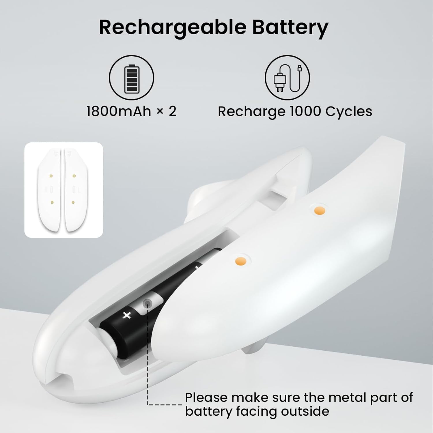 Prociv VR Charging Dock for Meta Quest 3, Magnetic Charging Station with RGB Light and Rechargeable Batteries (White, 1 Pack) iq375