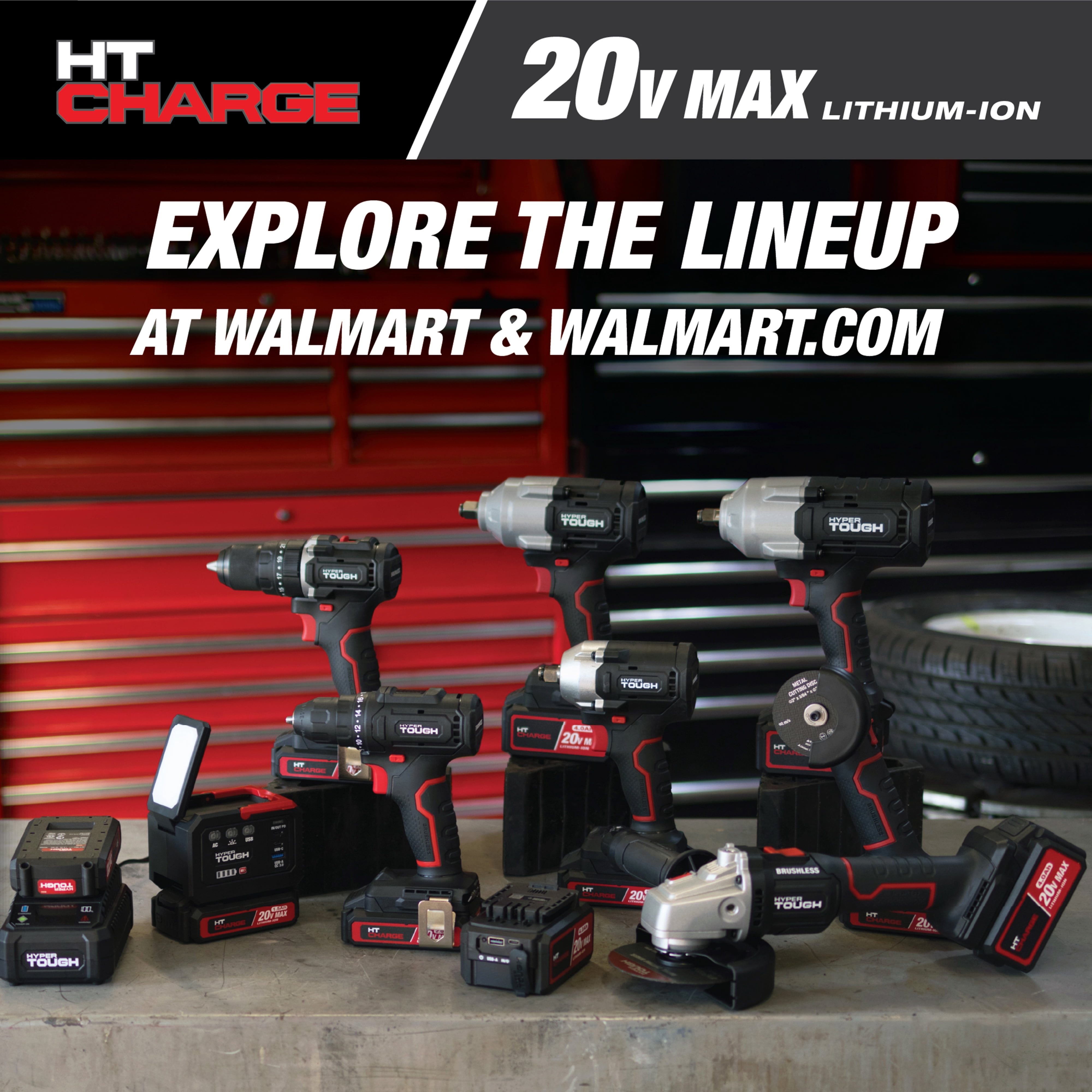Hyper Tough 20V Max Brushless Cordless Impact Wrench 1/2-inch Drive 350 ft-lbs Torque (Black, Tool Only) i7nv4