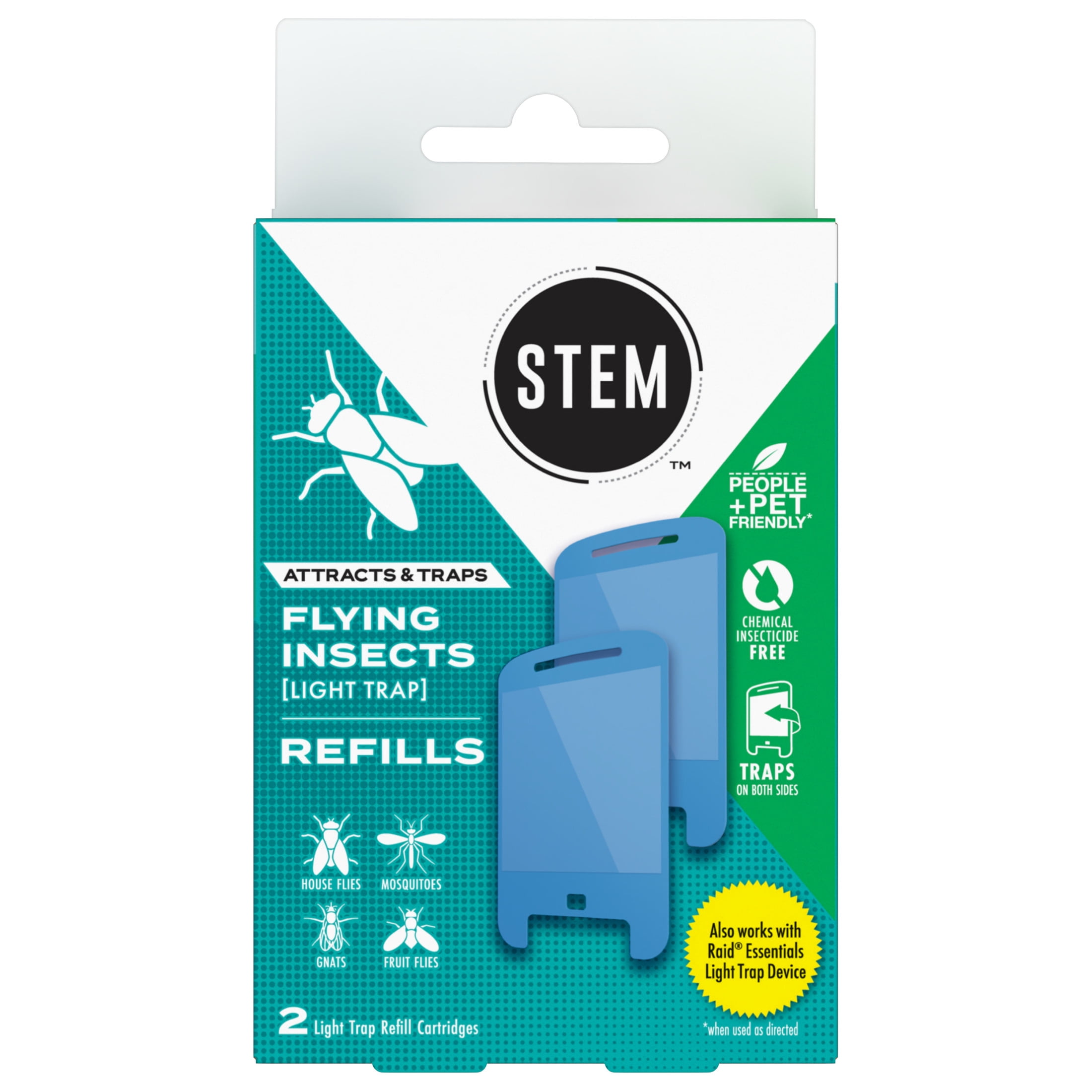 STEM Light Trap Refills for Flying Insect and Fruit Fly Trap (2 Count) 2yjln