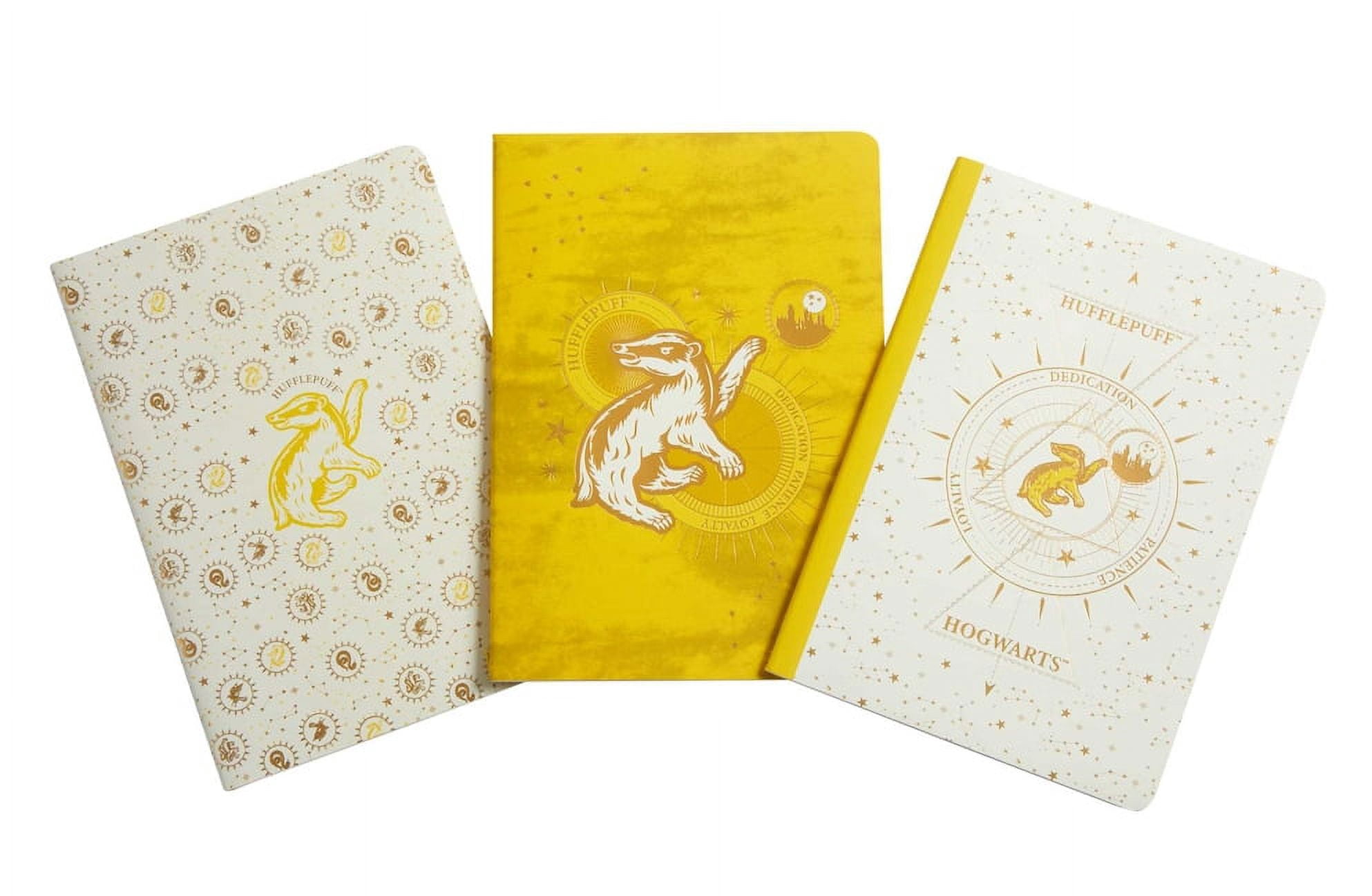 Insights Harry Potter Hufflepuff Constellation Sewn Notebook Collection (Black, 3-Pack) epc8b