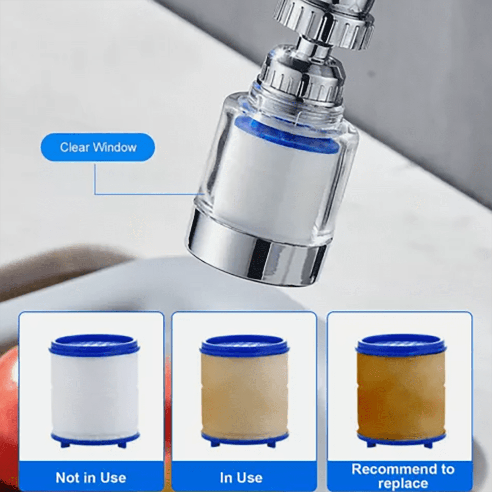 Generic Kitchen & Bathroom Sink Faucet Water Filter System (Silver, 1 Pack) kbel4