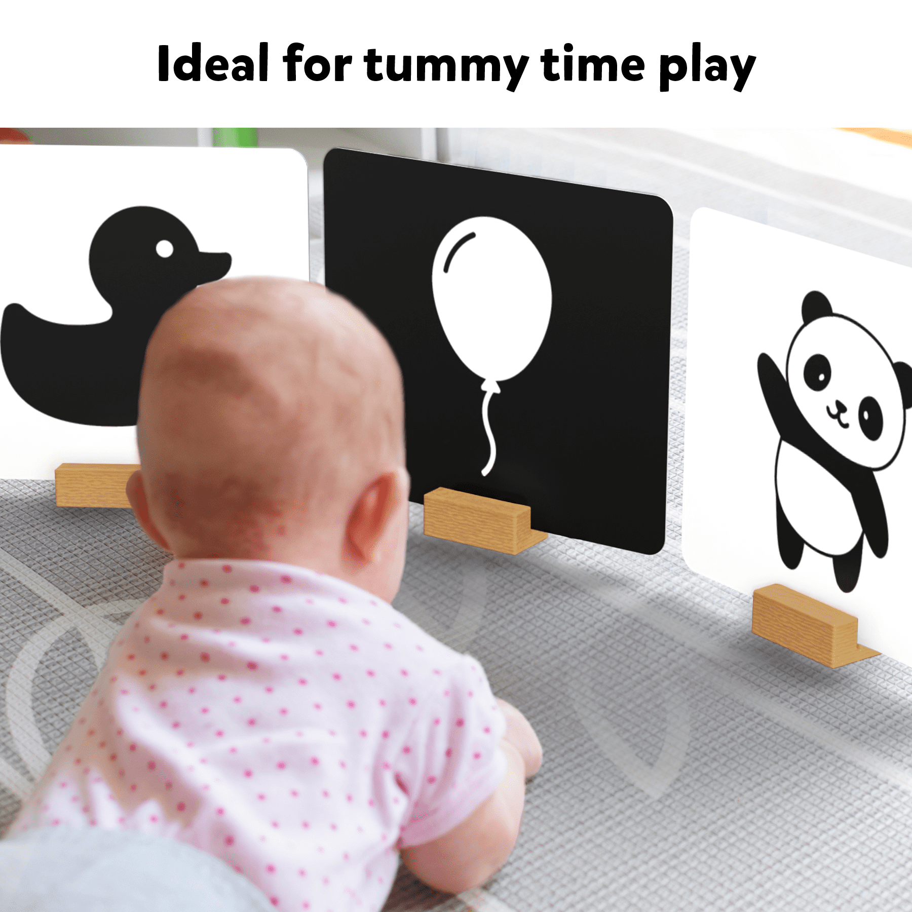 Skillmatics High Contrast Visual Stimulation Flash Cards for Infants (Black and White, 5.1 in x 5.9 in) k6v36