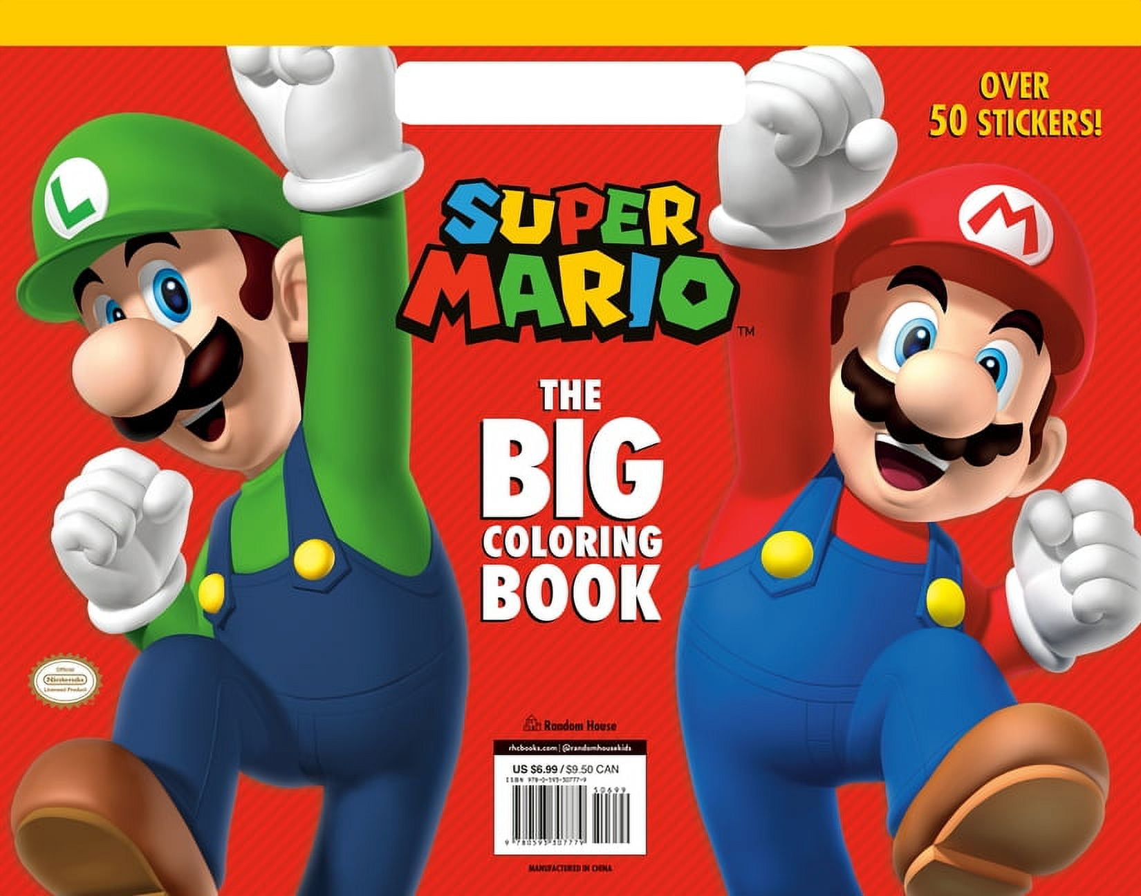 Random House Super Mario Big Coloring Book (Activity Book for Kids, 8.5 in x 11 in) b0oh4