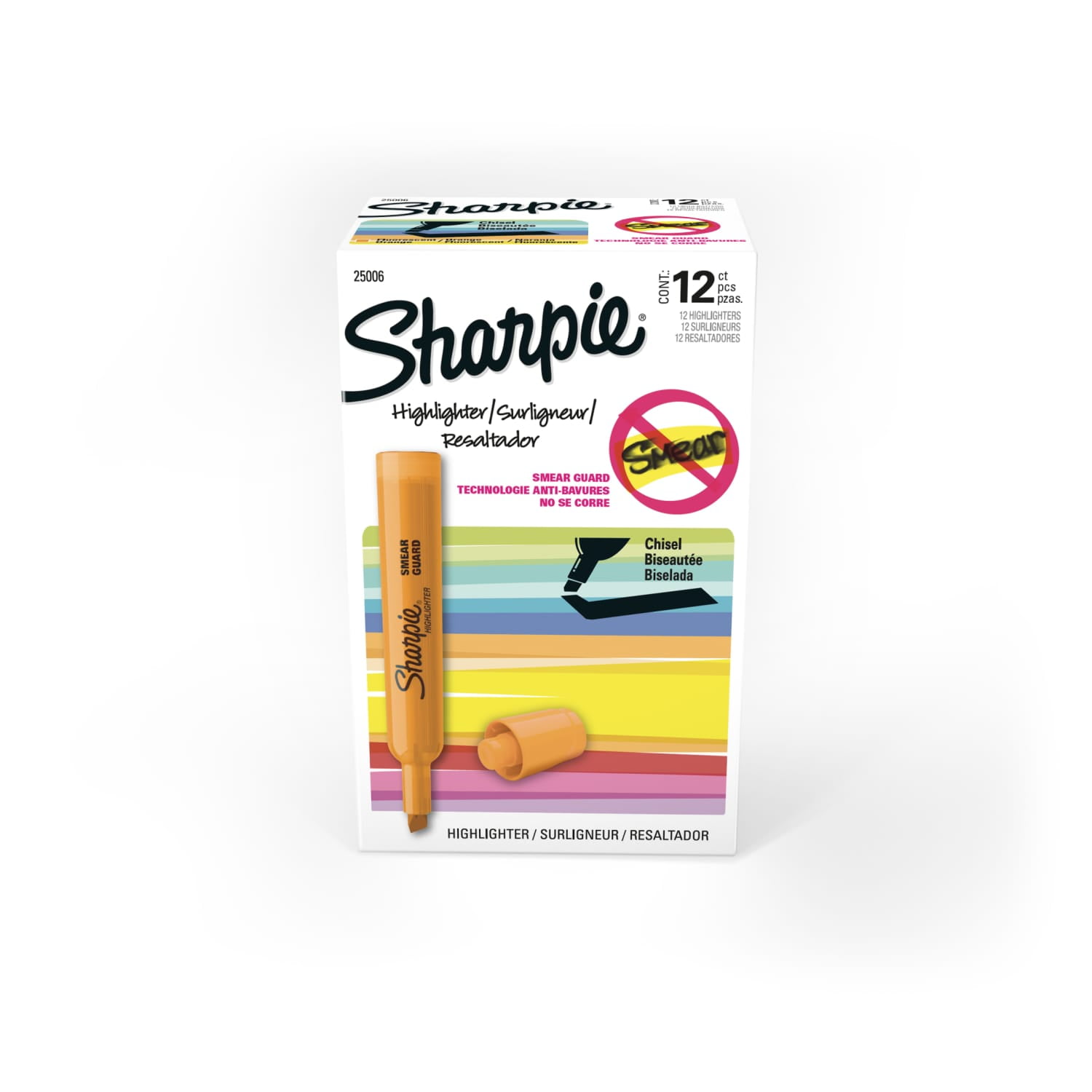 Sharpie Accent Tank Style Highlighter, Chisel Tip, Fluorescent Orange (12 Count) 5zvzd