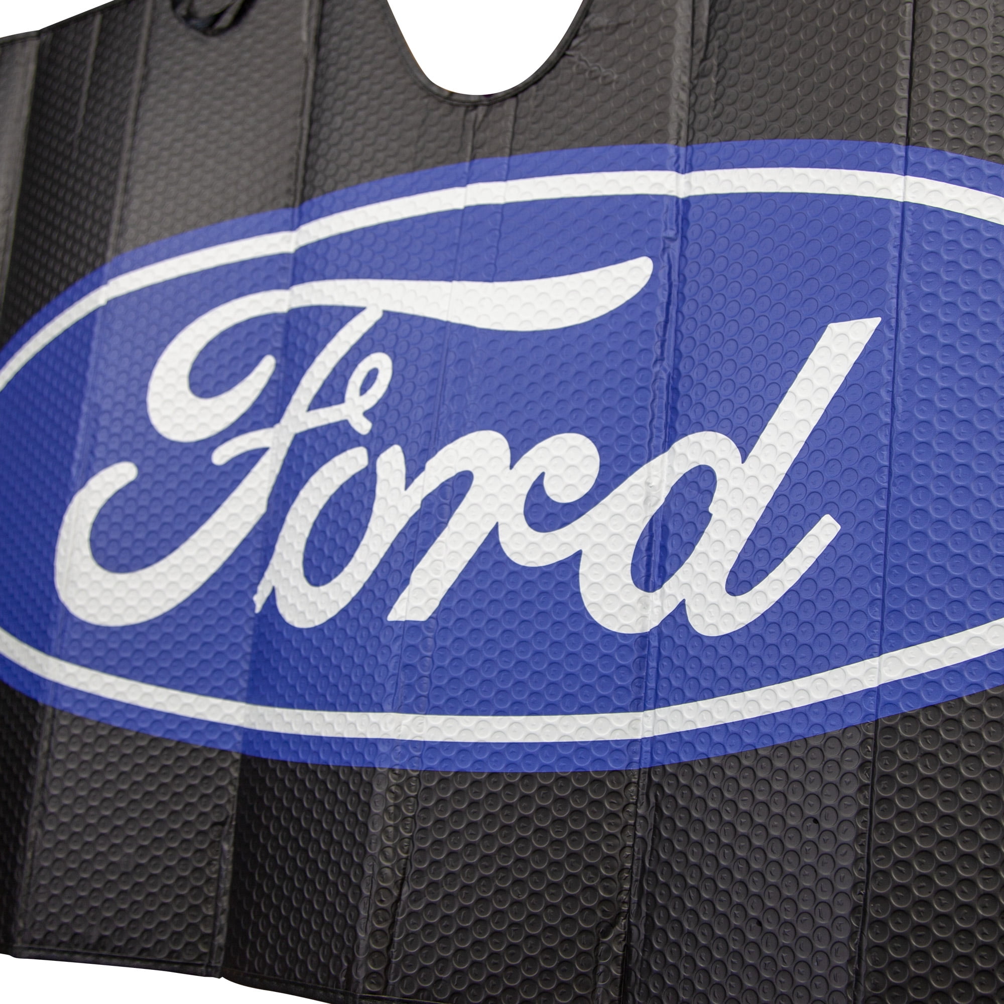 Ford Universal Fit Accordion Automotive Sunshade (Black, 58 in x 27.5 in) spg6j