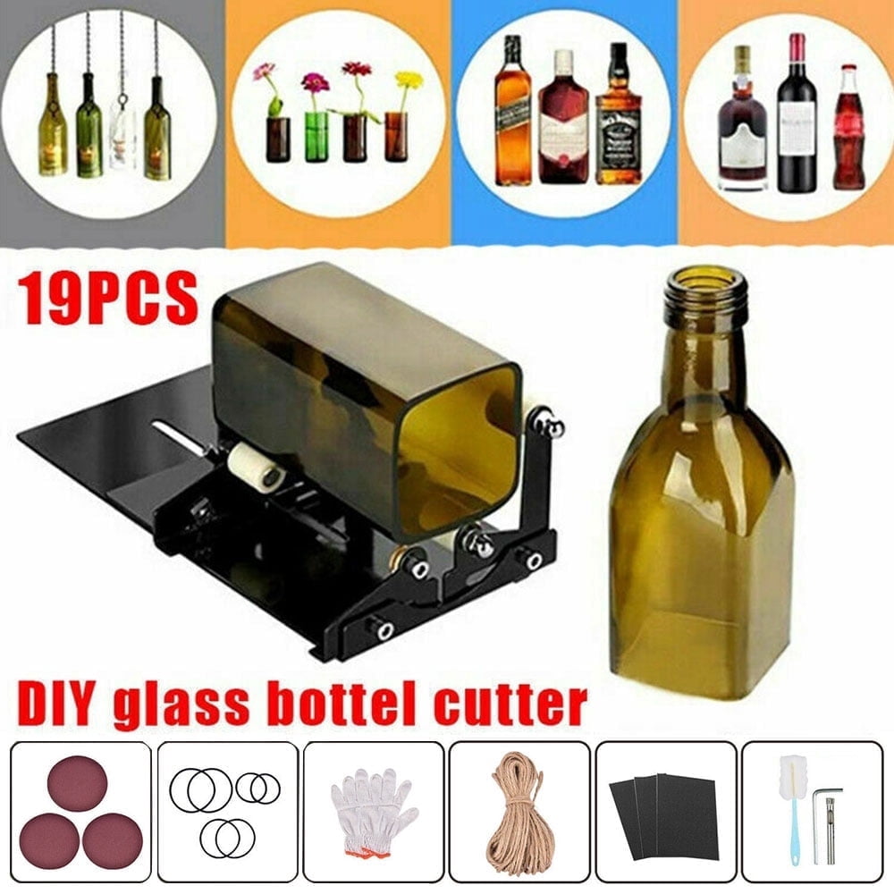 Tzdxfgl Adjustable Glass Cutter Machine for Square and Round Glass (Stainless Steel, 1 Pack) 92gco