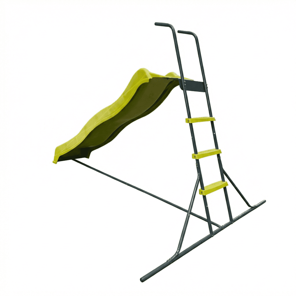 Cozynest Freestanding Kids Slide, Indoor and Outdoor Playground Equipment for Backyard (Green, 93.7 x 72.04 x 56.69 in) 5h4ur