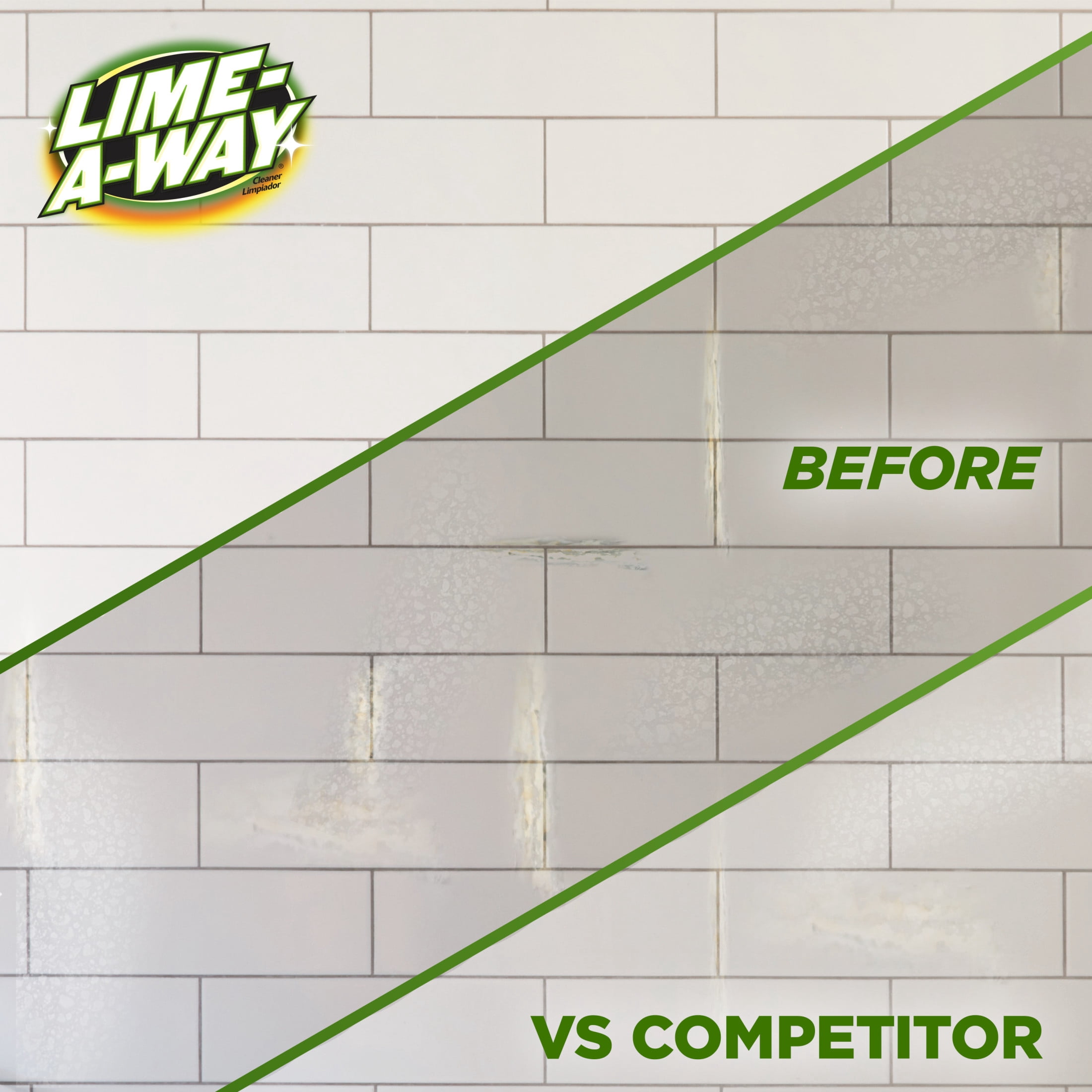 LIME-A-WAY Hard Water Stain Remover Spray, Bathroom Cleaner for Lime, Calcium & Rust (32 fl oz) y7y5e