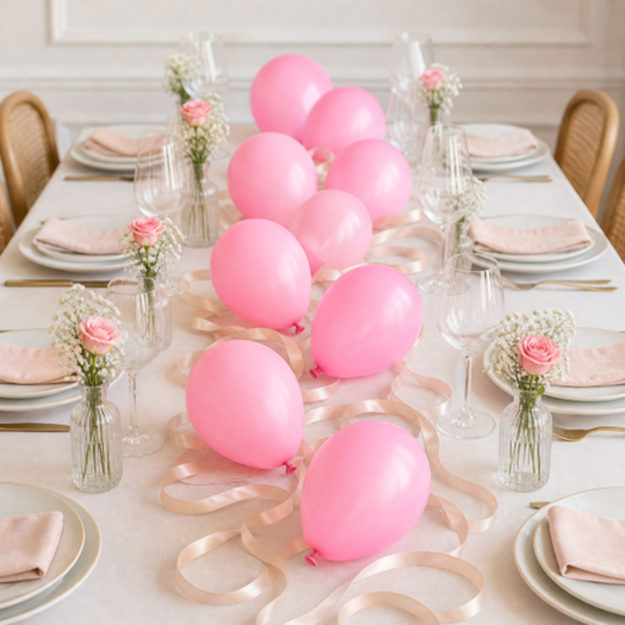 Way To Celebrate Latex Party Balloons, Decorative Event Supplies (Pink, 15 Pieces, 12 in) vjnfz
