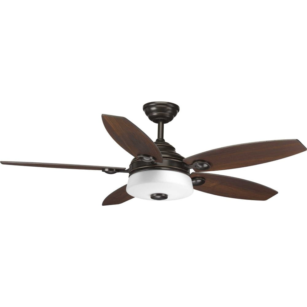 Progress Lighting Graceful Collection 54-in Ceiling Fan with LED Light and Reversible Blades (54-in) cmyzo