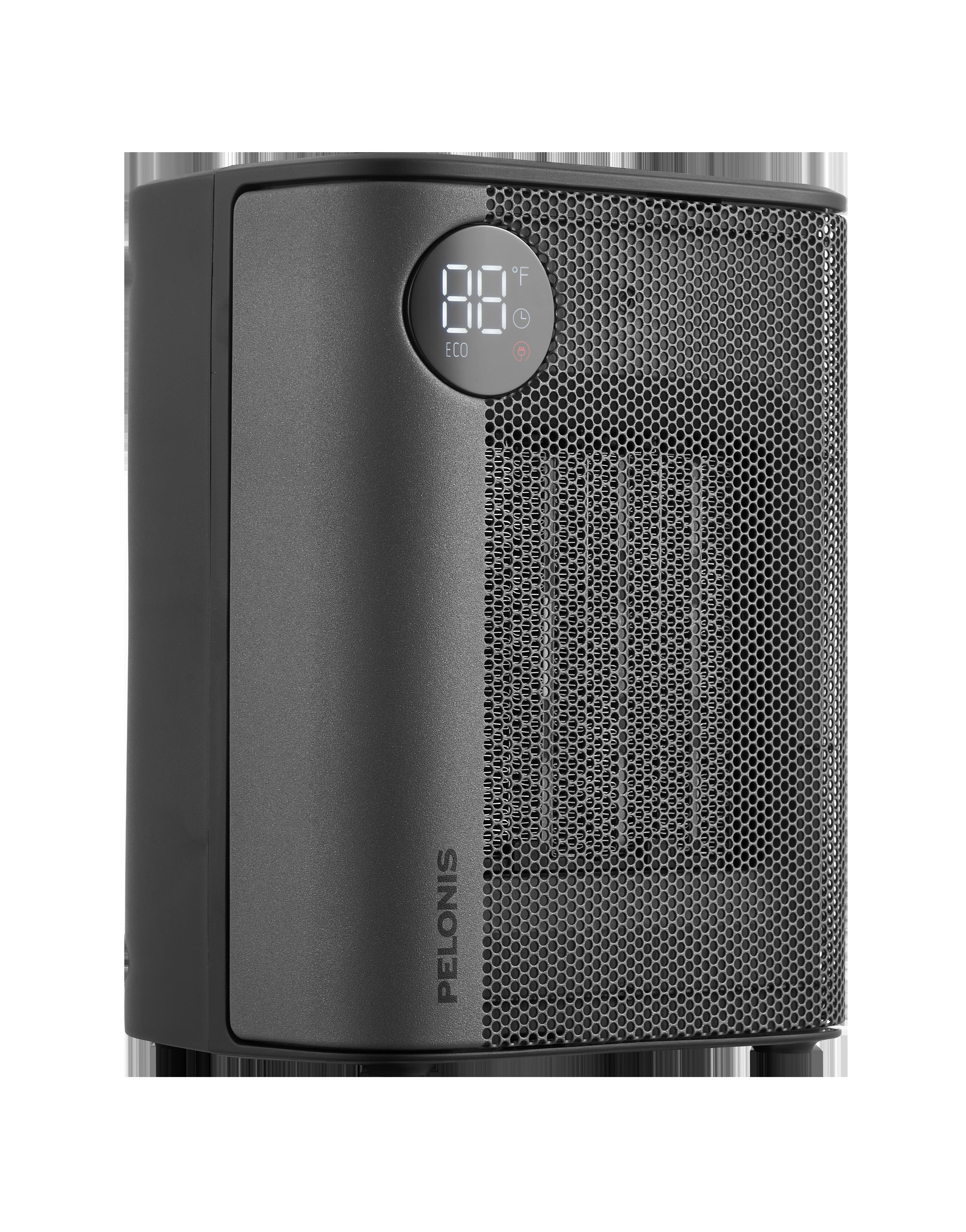 Pelonis Digital Ceramic Space Heater with Remote Control and Adjustable Thermostat (Black, 1500W) a6obi