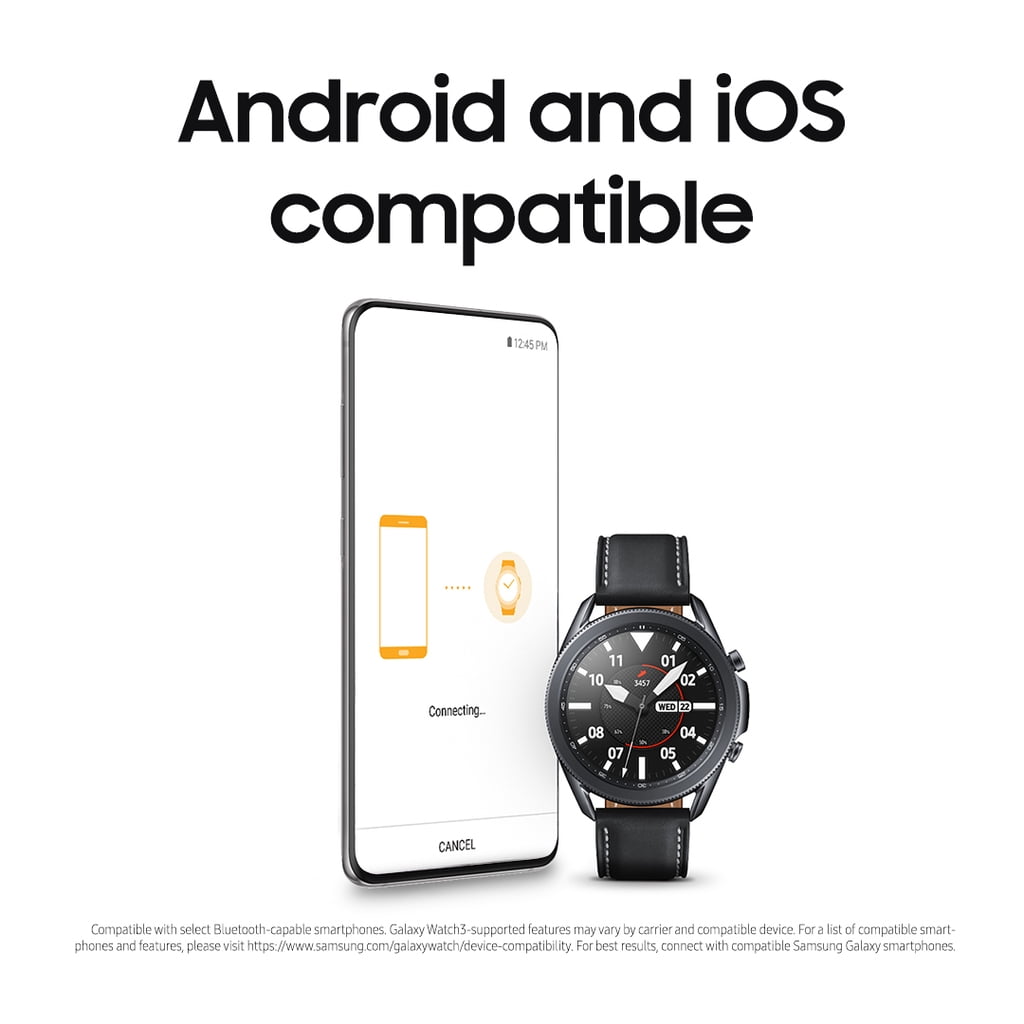 Samsung Galaxy Watch 3 Smartwatch Fitness Tracker with Health Monitoring and Bluetooth Connectivity (Mystic Silver, 41mm) 7tuo2
