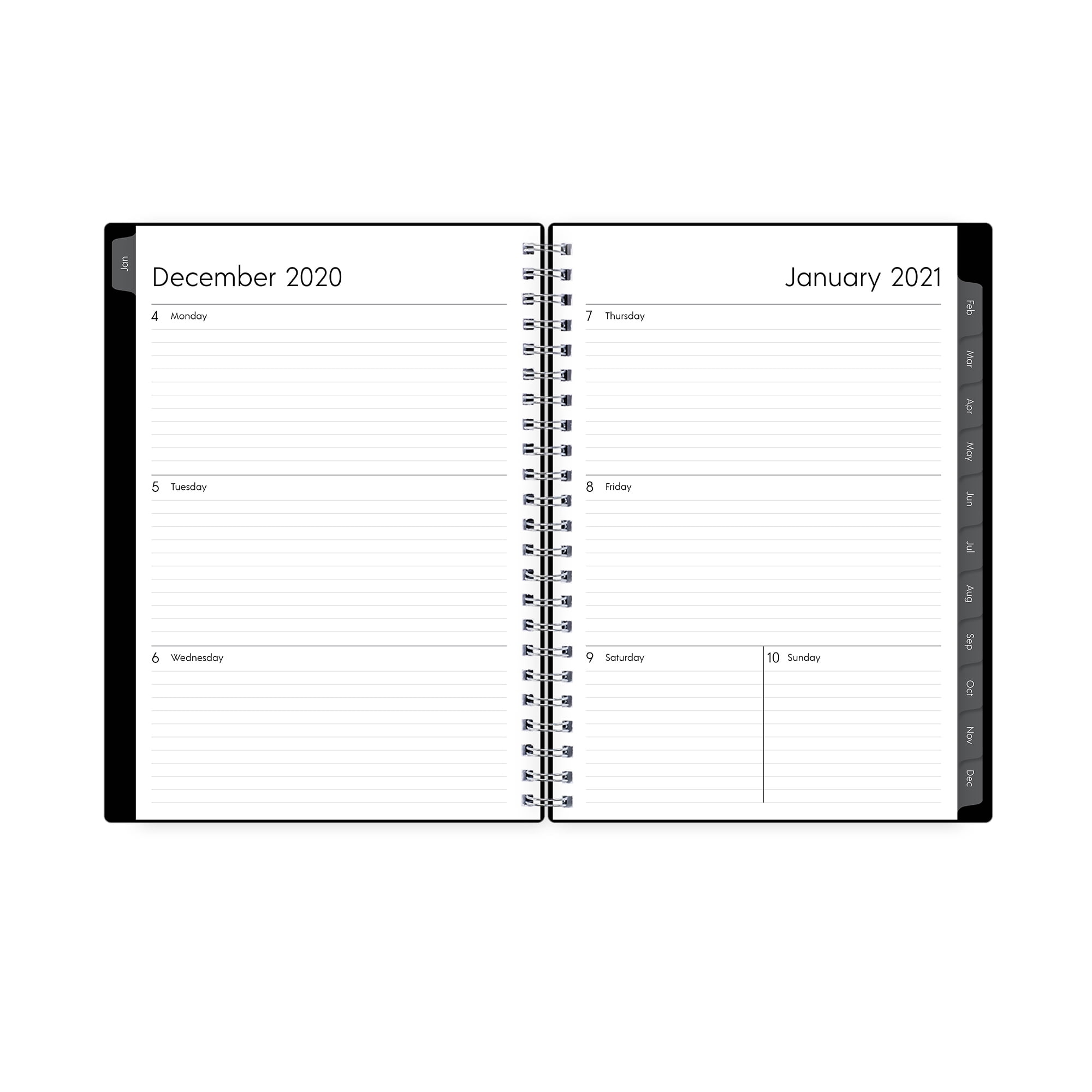 Blue Sky Enterprise Weekly and Monthly Planner, Dated January to December 2021 (Blue, 5.875 in x 8.625 in) 3qdsj
