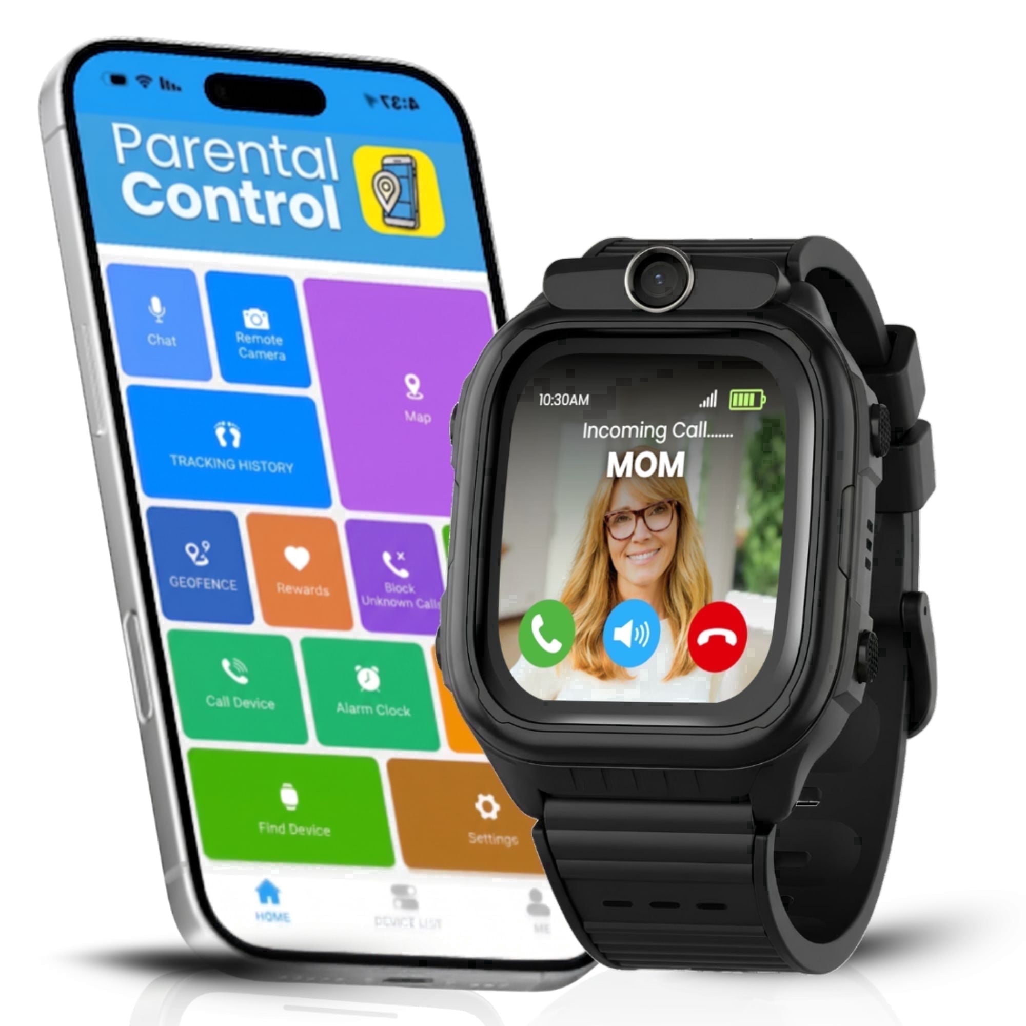 EmojiKidz 2026 GPS Smartwatch for Kids with 4G Calling, Texting, Camera, and SOS Alerts (Black, 1 Unit) 7vkj2