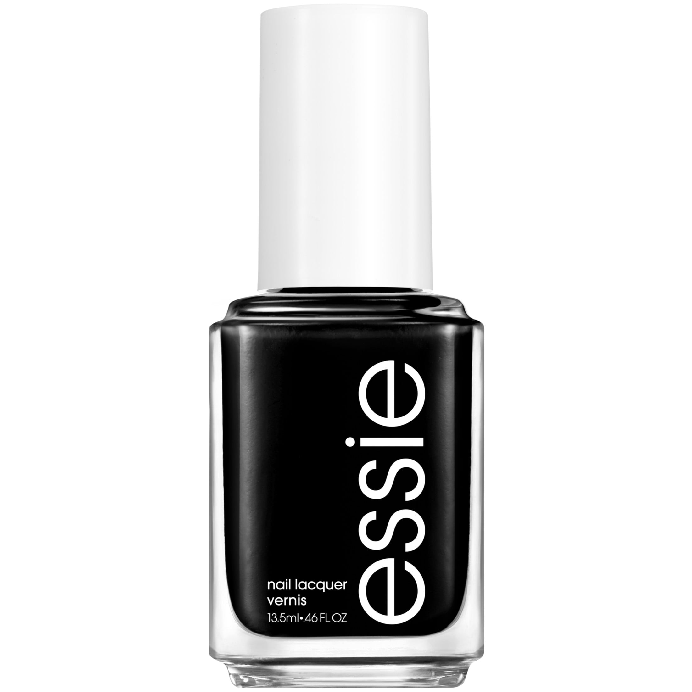 essie Nail Polish, Licorice Jet Black, Long-lasting Salon Quality Formula (Black, 0.46 fl oz) 80ymb