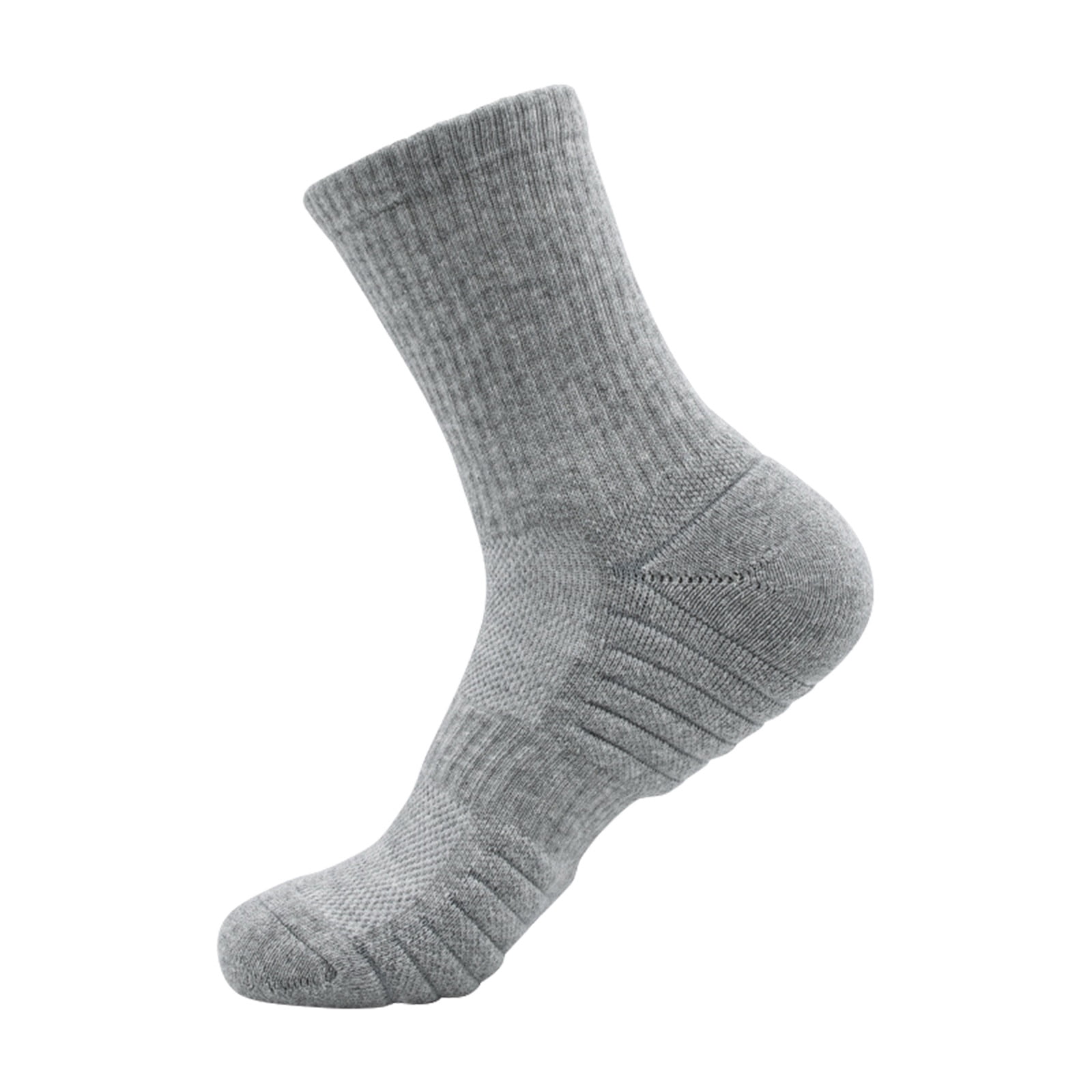 IYTR Men's Mid-Length Athletic Socks (Grey, 1 Pair) a1ipa