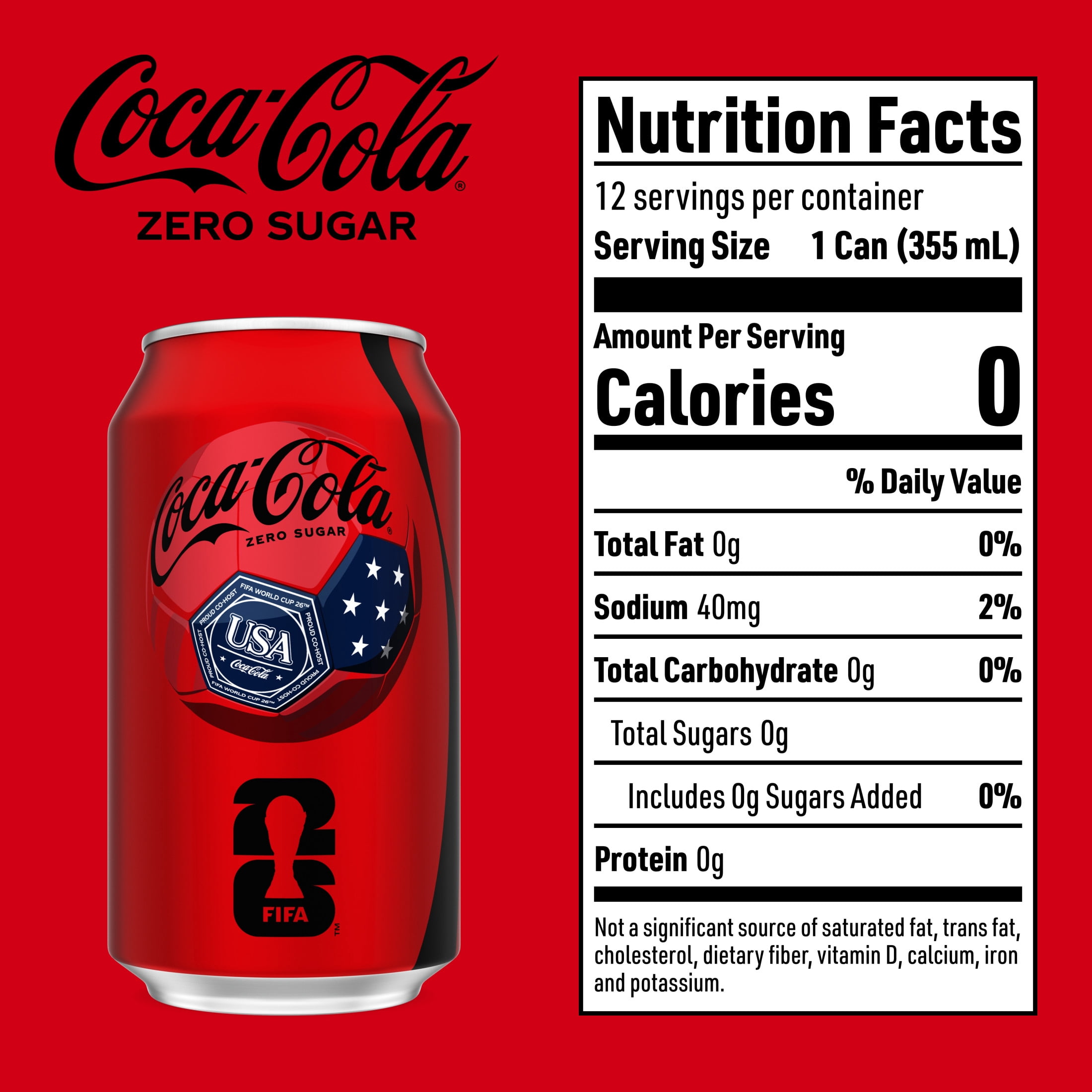 Coca-Cola Zero Sugar Soda Refreshing Cola Beverage (12 fl oz, 12 Pack) gl9ci