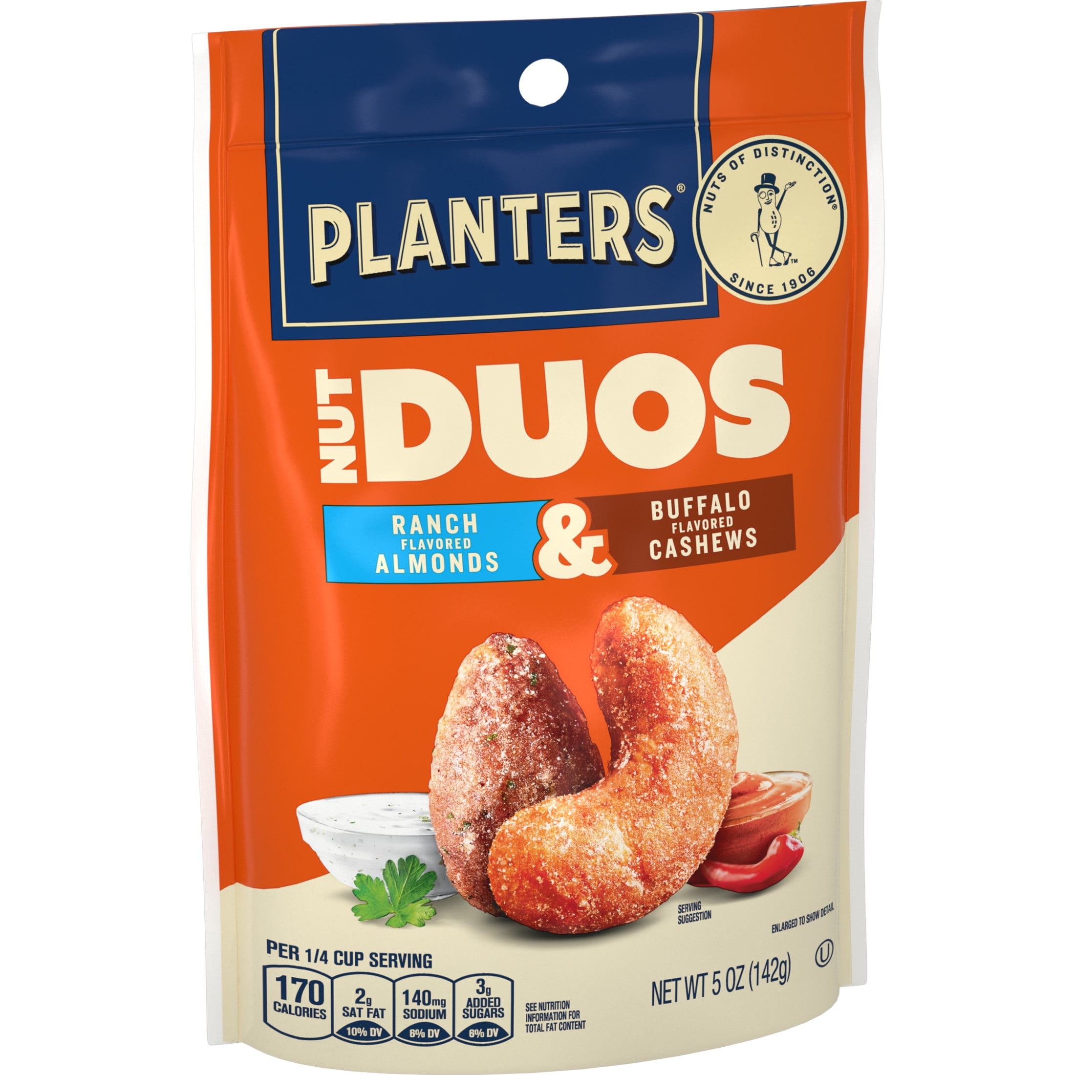 PLANTERS Nut Duos Buffalo Cashew and Ranch Almond Snack Mix (5 oz) c0xet
