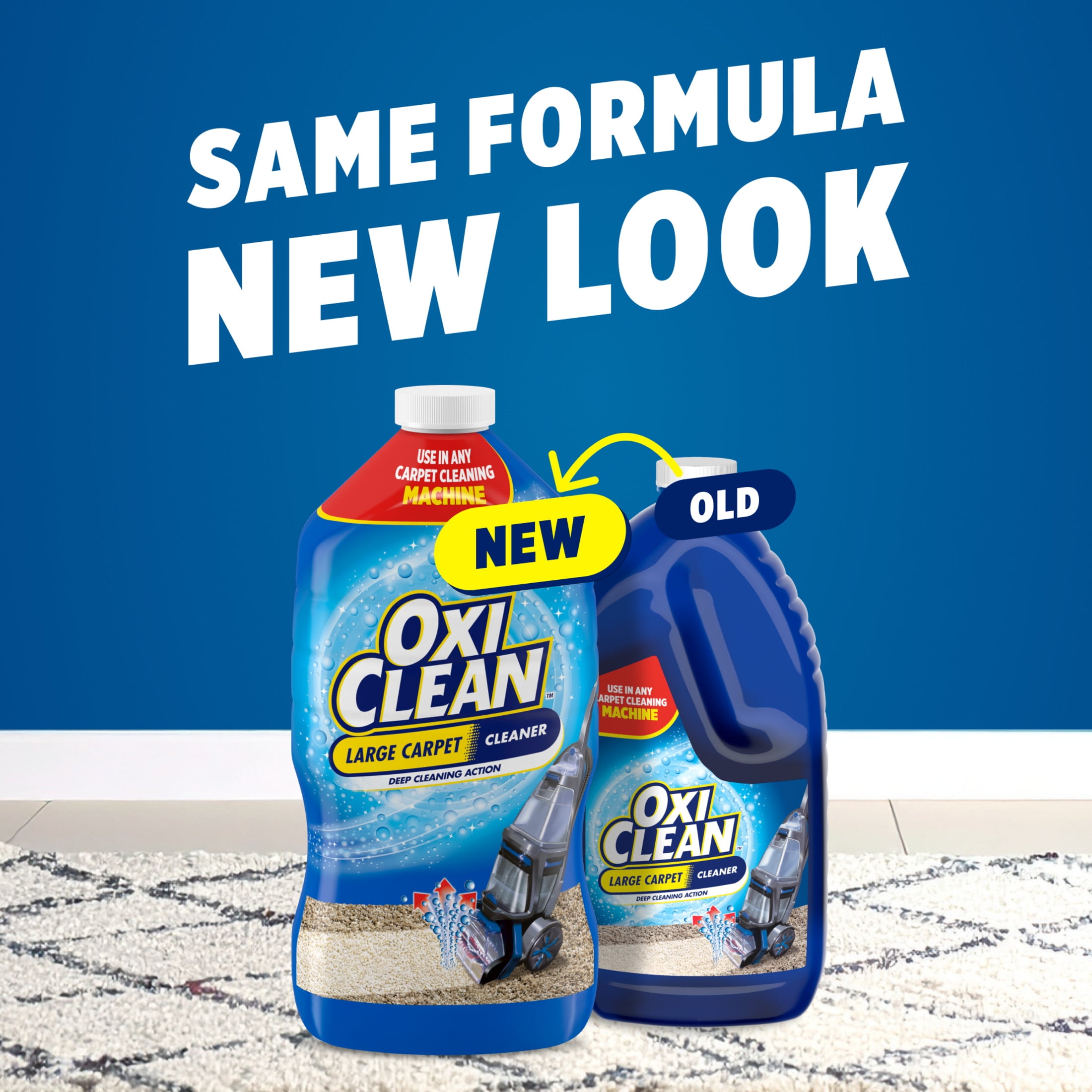 OxiClean Carpet Cleaner Liquid Solution for Steam Cleaning Machines (64 fl oz) o843f