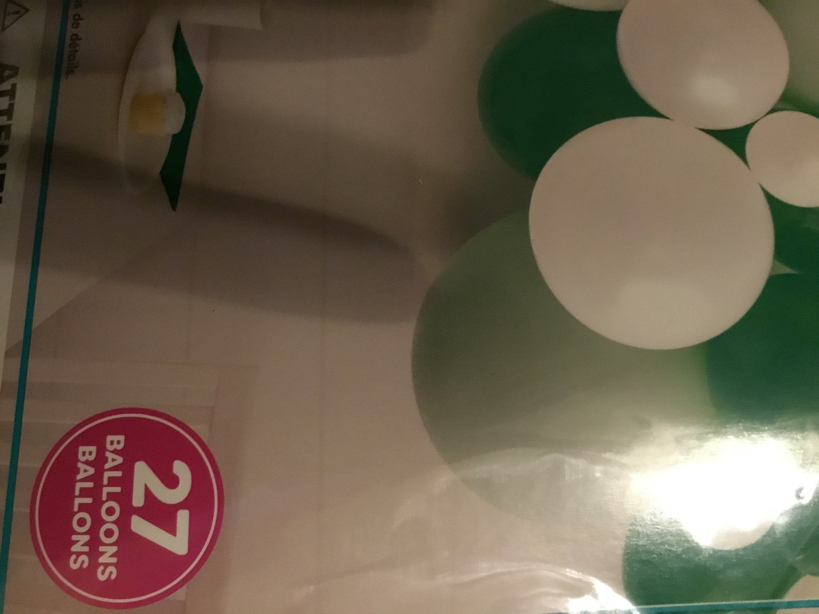 Unique Industries Balloon Arch Kit Matte Latex Decorative Party Supplies (White, Ivory, Green, 27 Count) kfjyp