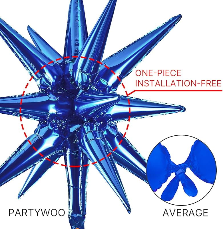 Generic Metallic Silver Star Balloon Arch Kit (110 Pieces, Assorted Sizes 5 in to 22 in) og2aj