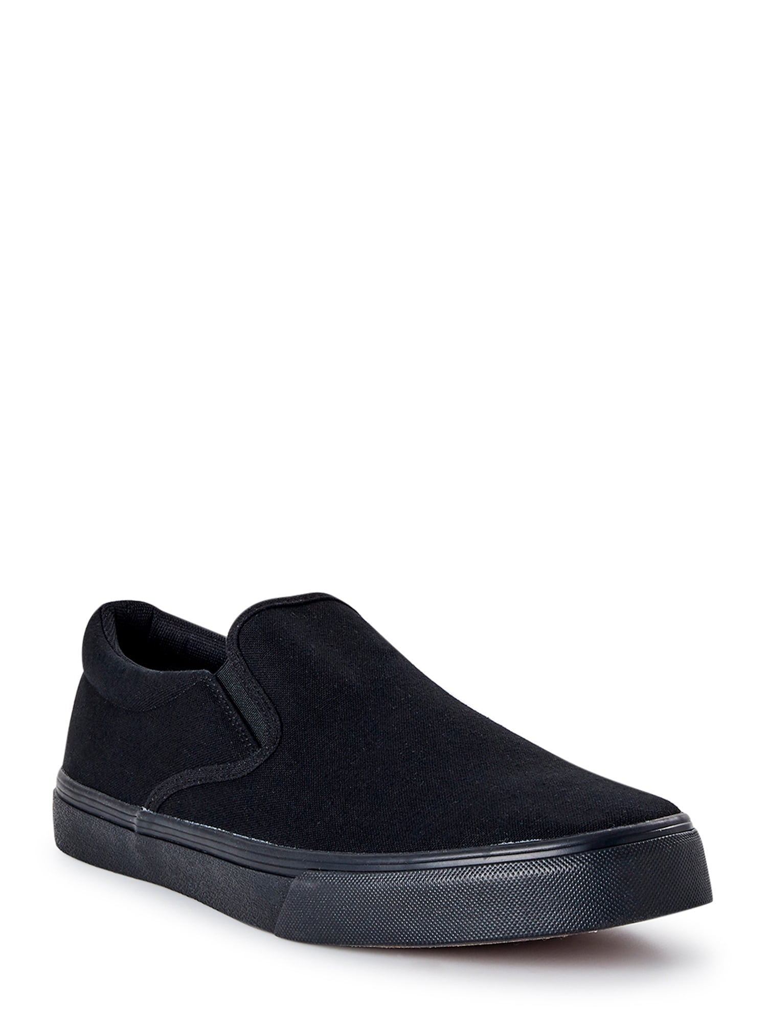 No Boundaries Men's Clinton Slip On Casual Sneakers (Black, 10 US) iv2d3