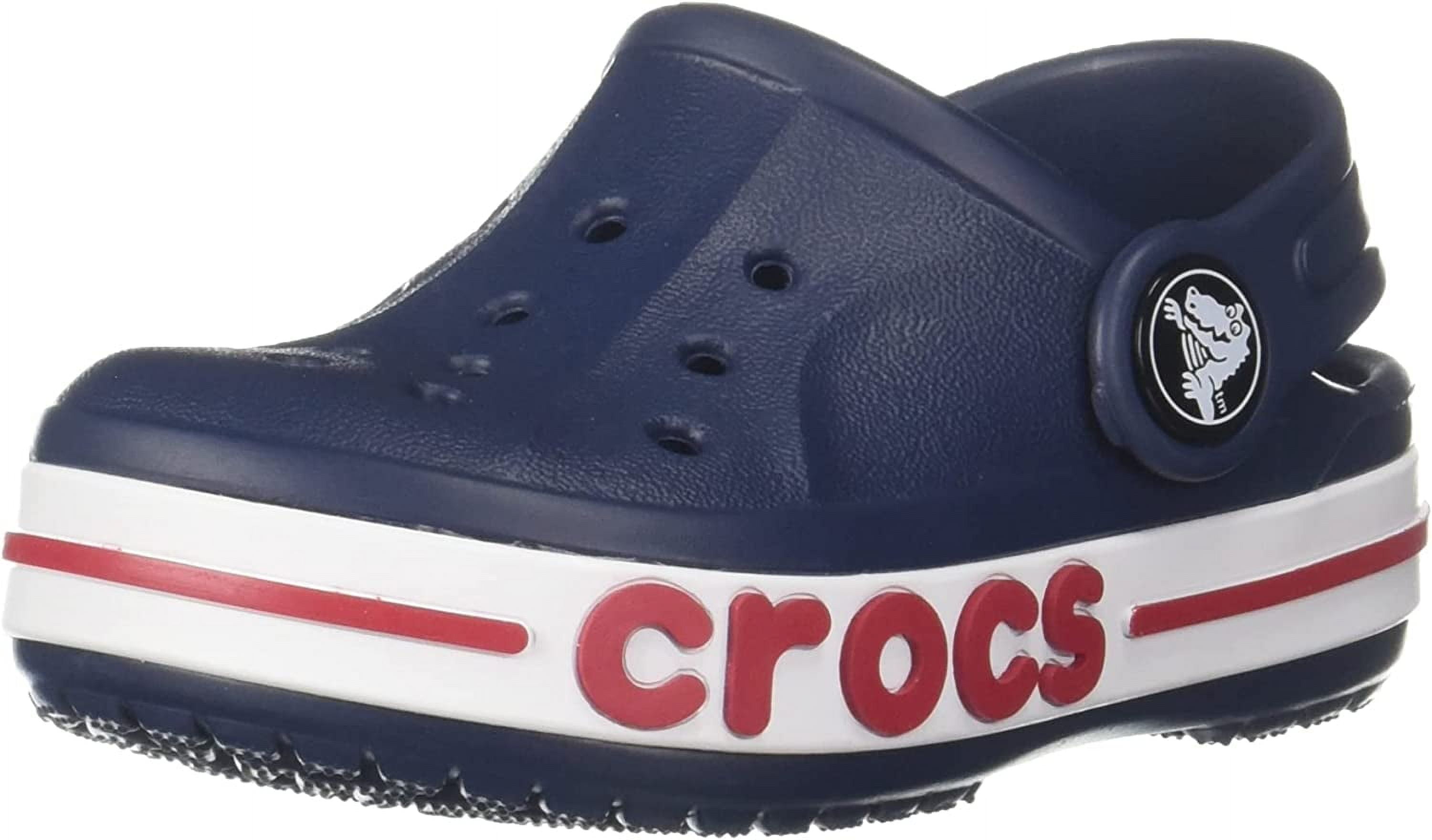 Crocs Toddler & Kids Bayaband Clog Lightweight Slip-On Water Shoes (Navy, 10 Toddler) 5zp4q