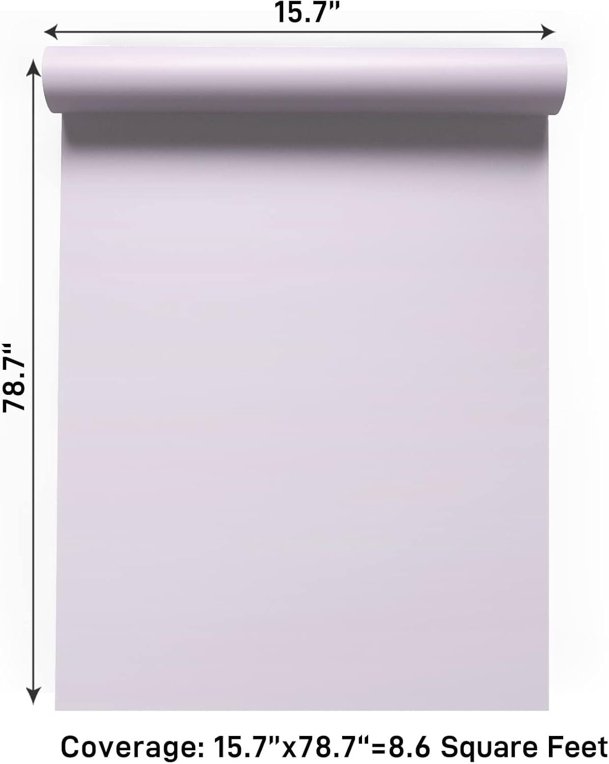 Snack Spill Peel and Stick Wallpaper Waterproof Vinyl Wall Covering (Light Purple, 15.7 in x 78.7 in) vpcb9