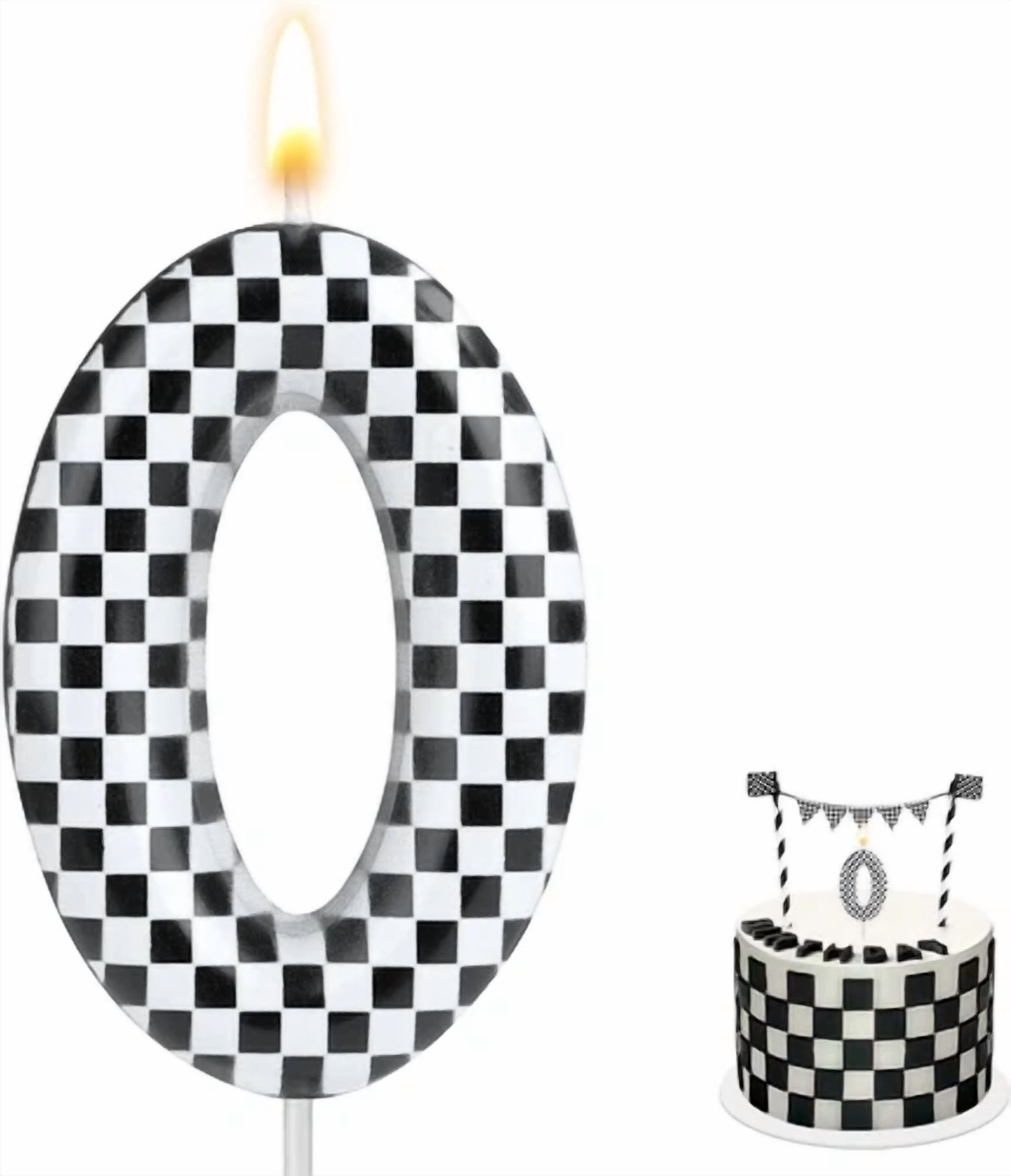 VAULT Birthday Number Candles Numeral Cake Topper for Party Decorations (1 Count) rsesq