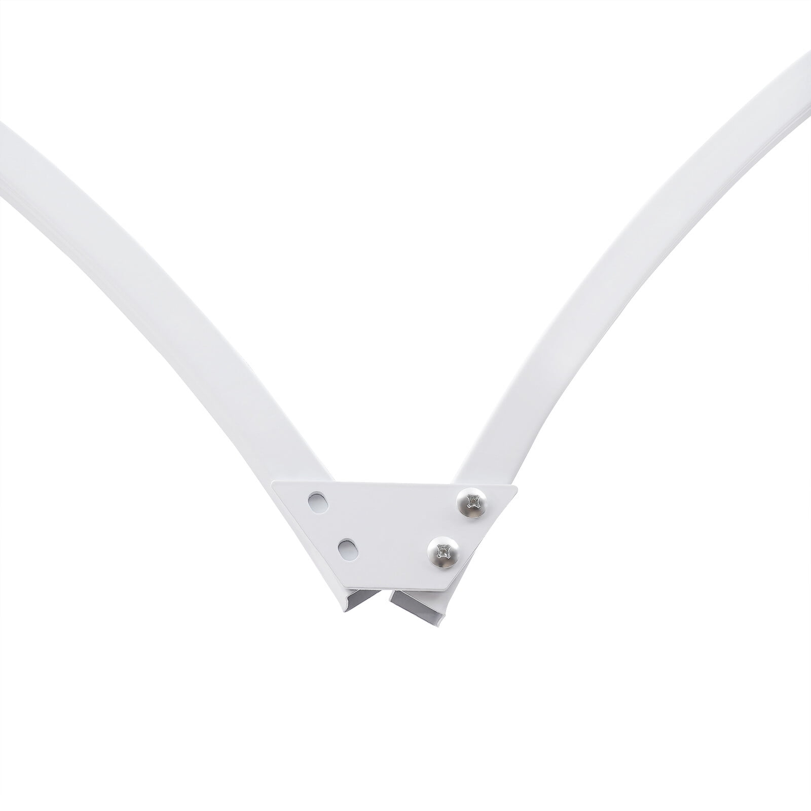 Generic Heart-Shaped Arch Stand, Metal Wedding Backdrop Frame for Balloon and Flower Decorations (White, 8.7 ft x 7.7 ft) ary3h