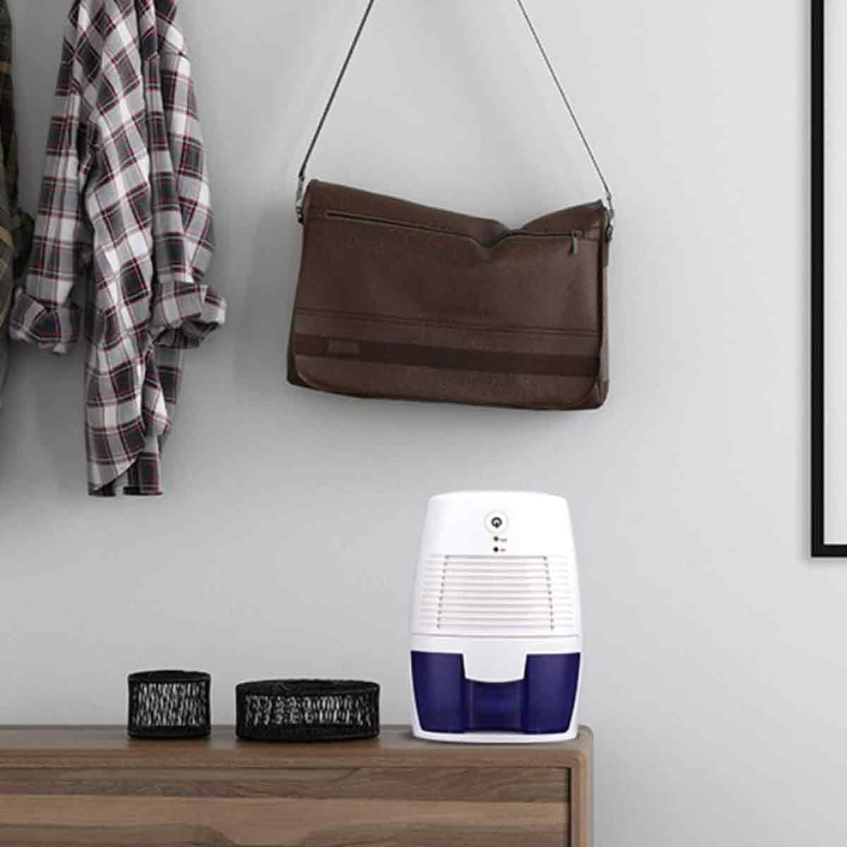 Lartppy Compact Portable Dehumidifier for Bedroom and Home (White, 34 fl oz) r5rzr