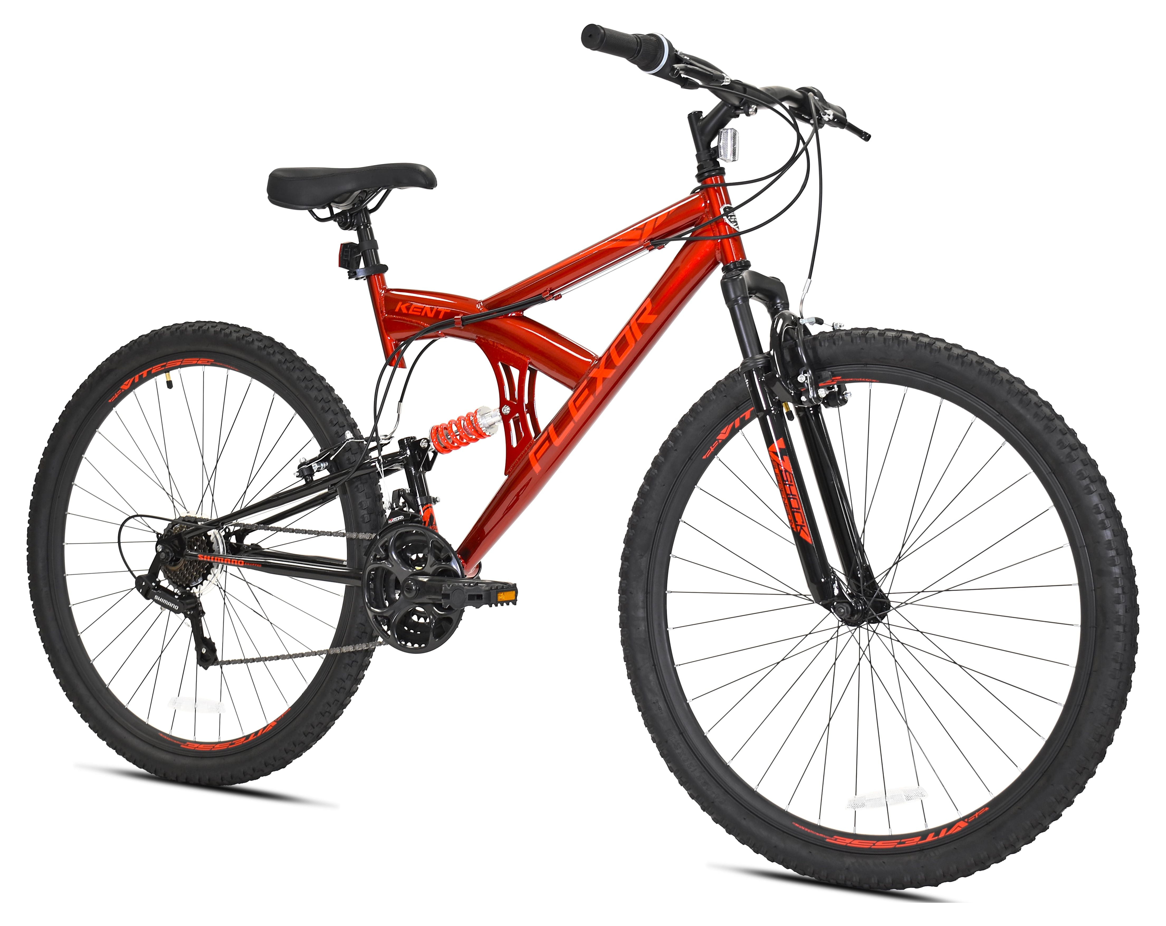 Kent Flexor Men's Dual Suspension Mountain Bike, All-Terrain Trail Riding (Red, 29 in) t8c8k