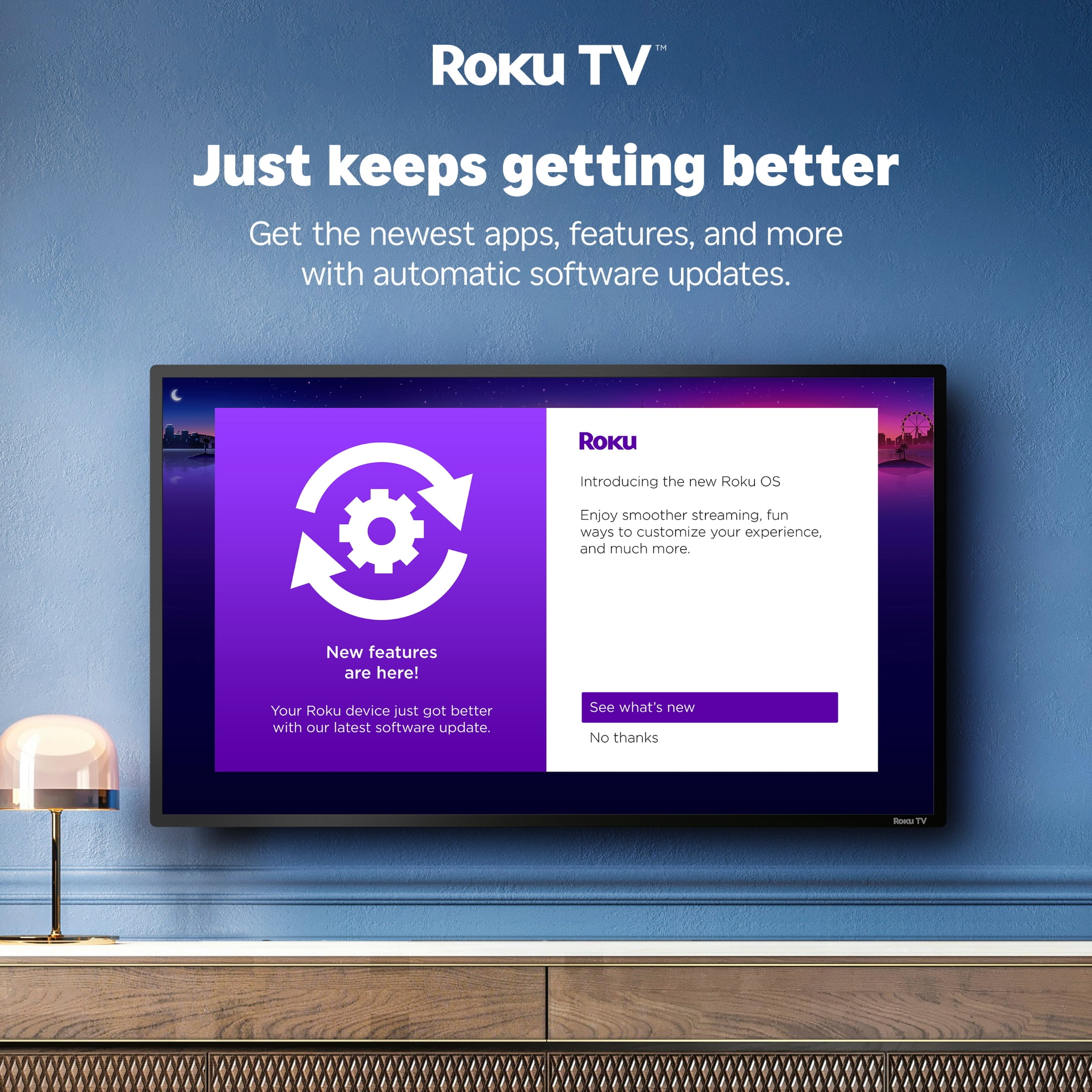 Hisense 58 in Class 4K UHD LED Roku Smart TV (R6 Series, 58 in) a6t52