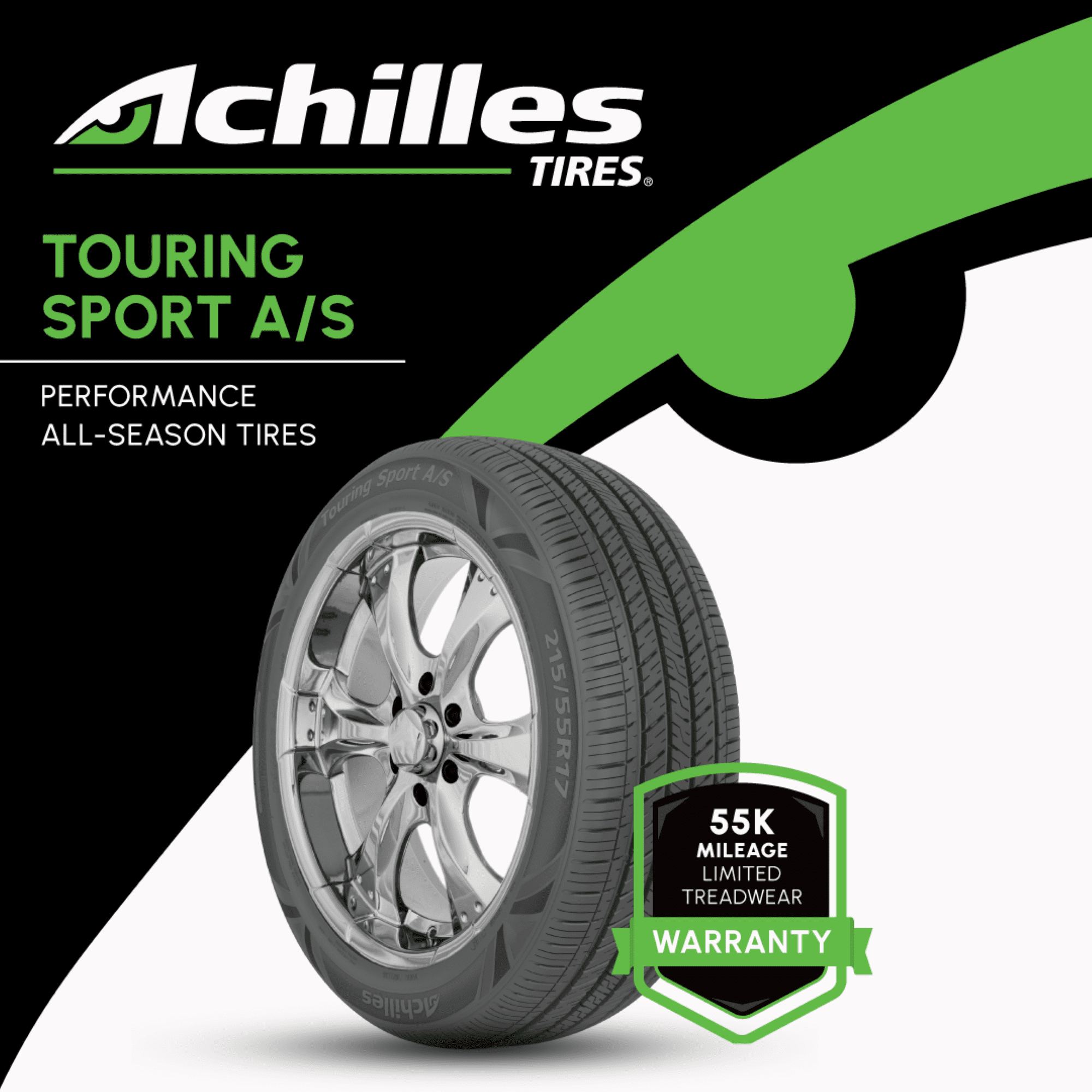 Achilles Touring Sport AS All Season Passenger Tire (225/50R17, 94V) b3vpv