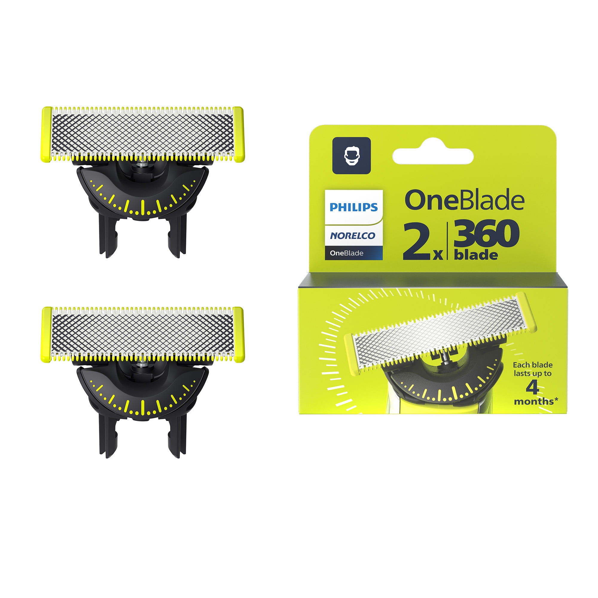 Philips Norelco OneBlade 360 Replacement Blades (2 Pack) qv98d