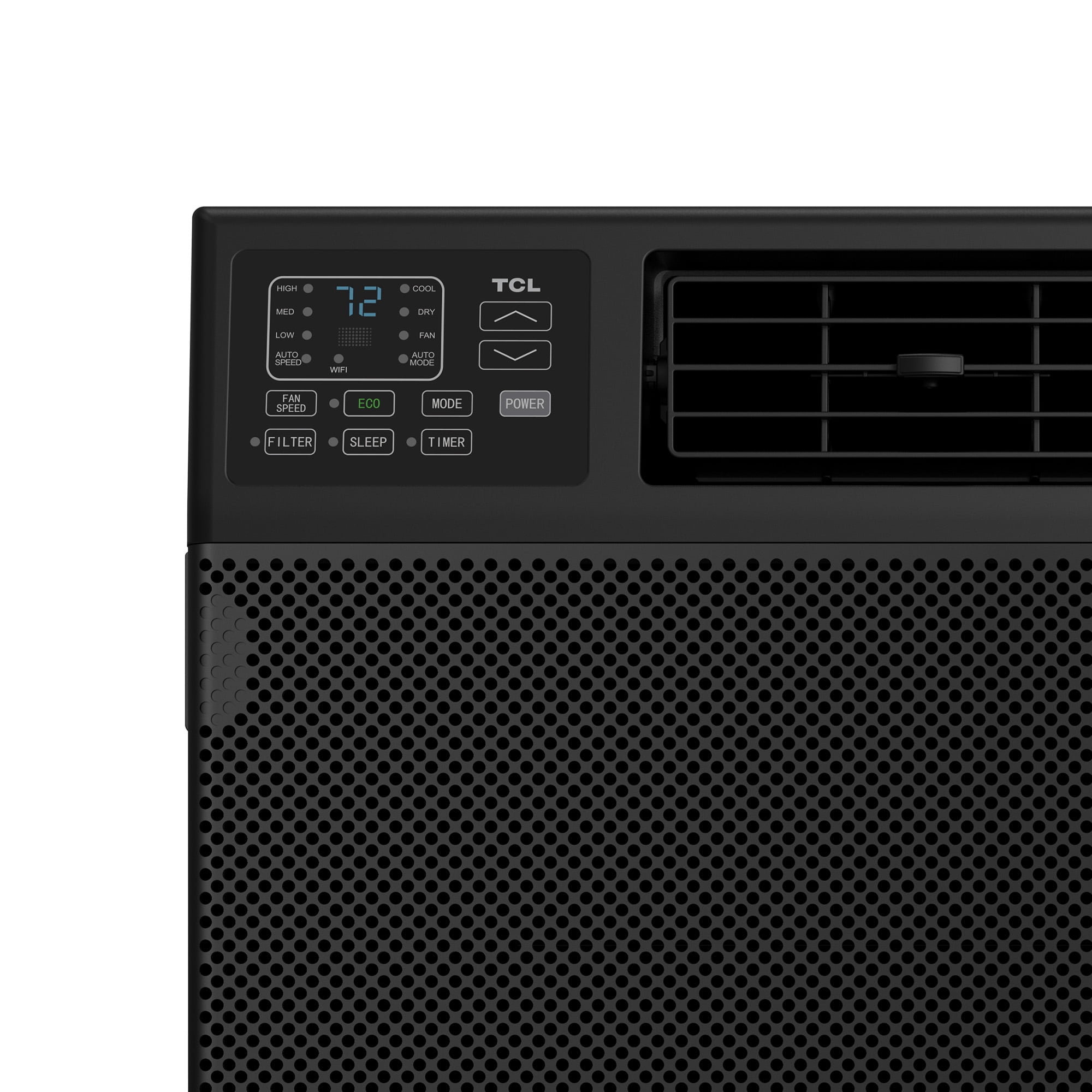 TCL 8,000 BTU Smart Window Air Conditioner, 3-in-1 AC, Fan & Dehumidifier with App & Voice Control (Black, 250 Sq ft) sv9nk