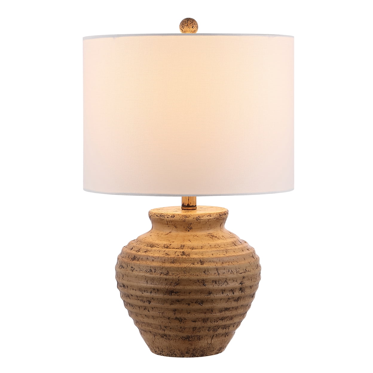 Safavieh Kamryn Textured Resin Table Lamp (Brown, 23 in) idaxi