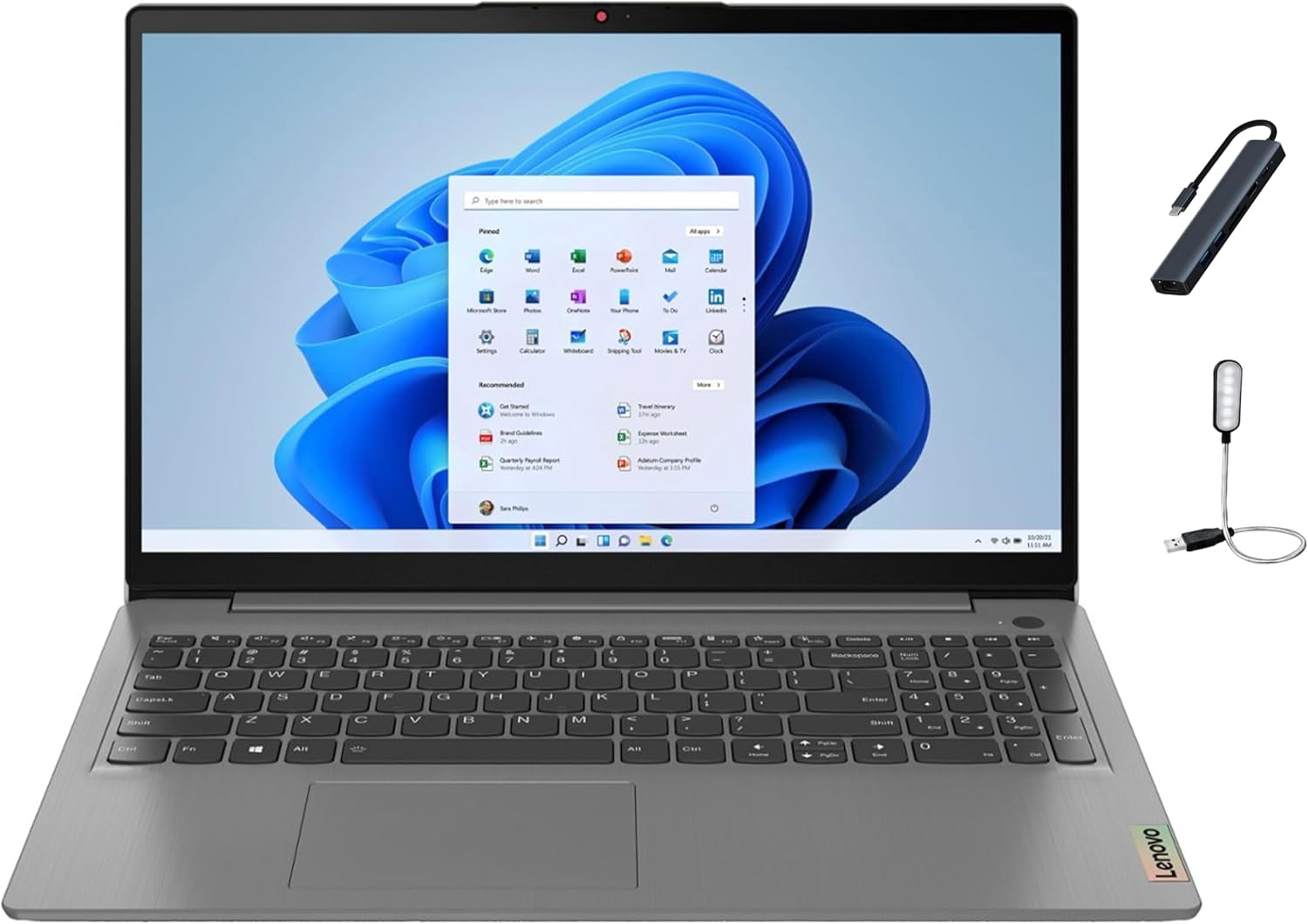 Lenovo Ideapad 3i 15.6 in FHD Touchscreen Laptop (Intel Core i5-1135G7, 8GB RAM, 512GB SSD, Windows 11 Home, Grey) exk5k