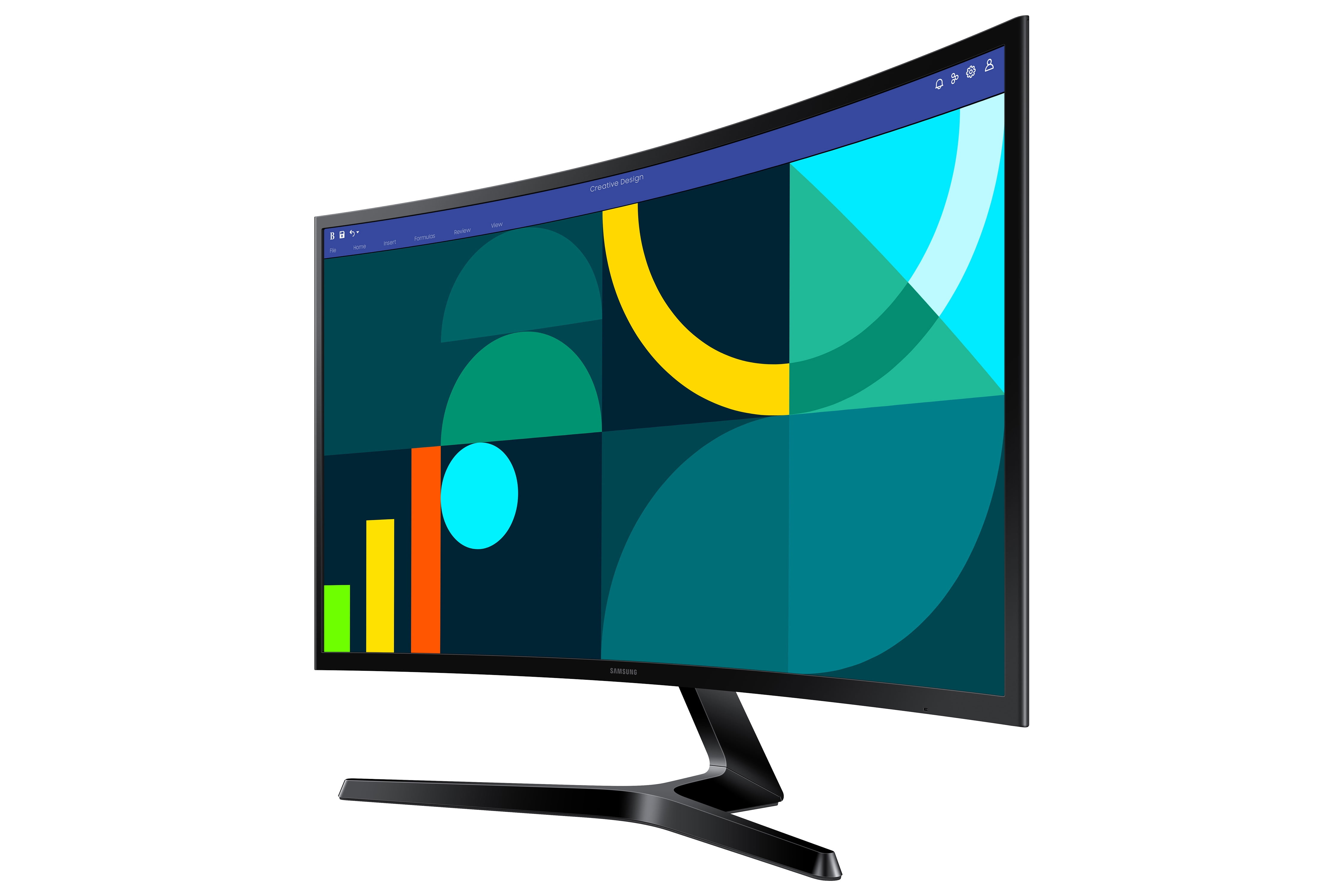 Samsung Essential S3 27 in FHD 100Hz Curved Monitor (Black, 27 in) wfzqu
