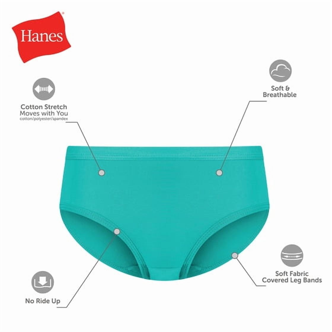 Hanes Toddler Girls Cotton Stretch Briefs Underwear (White, 8-Pack) eivyl