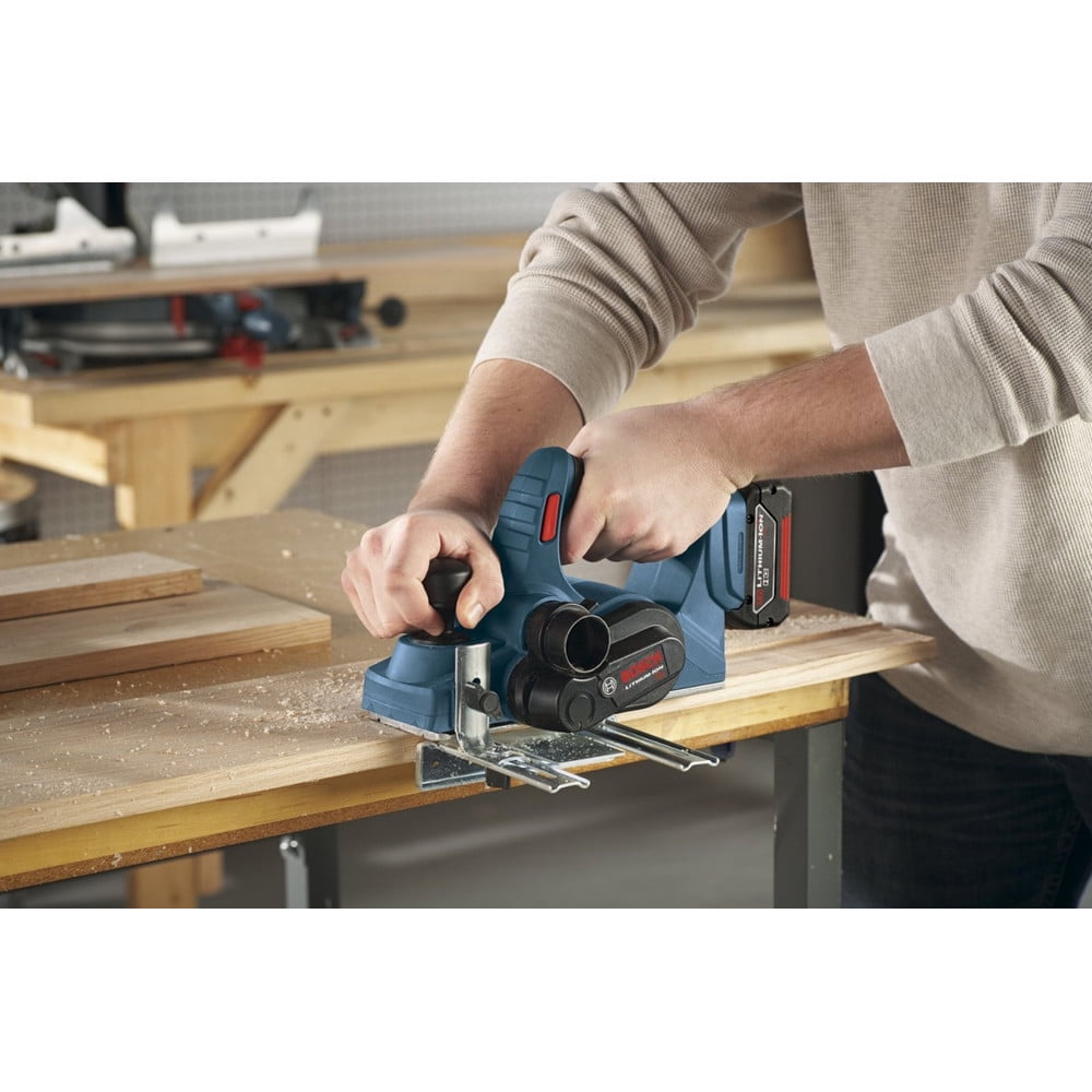 Bosch PLH181KRT 18V Cordless Hand Planer Kit with Woodrazor Blades (3.25 in) 3ocxx