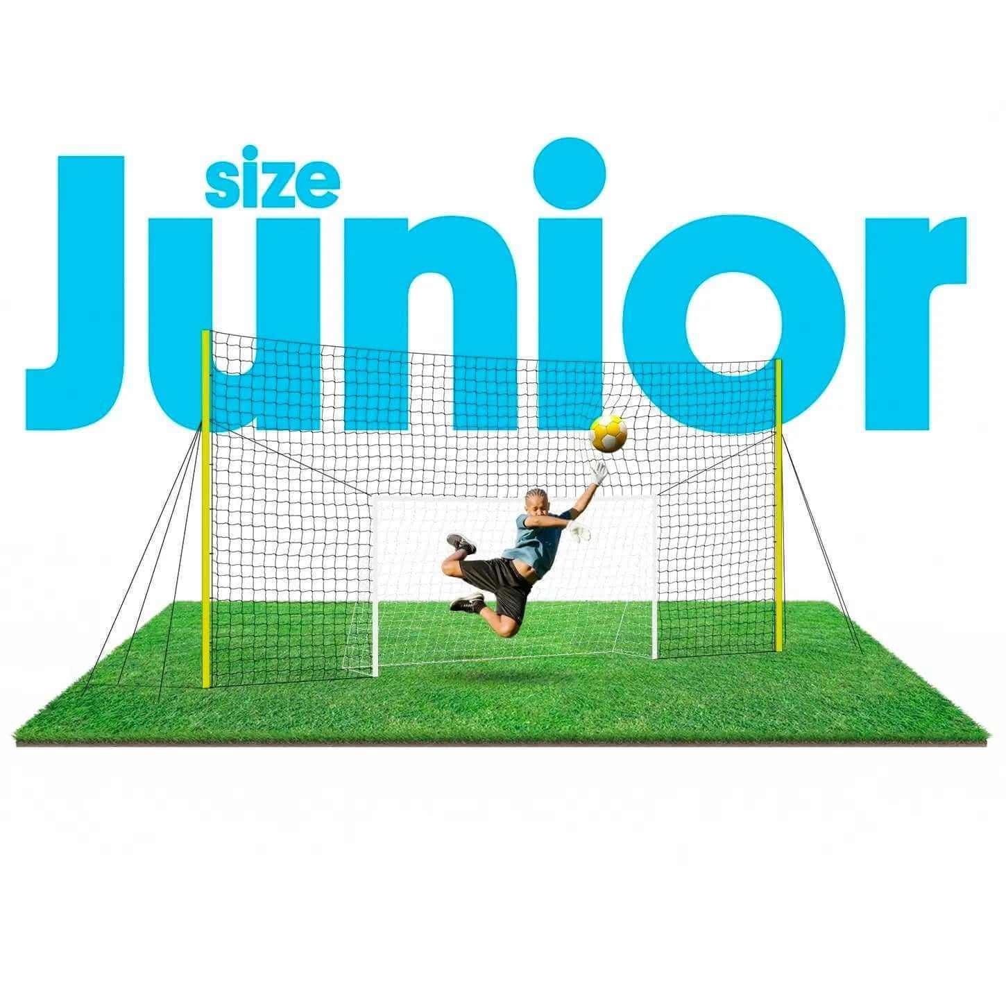 Open Goaaal 3-in-1 Soccer Goal Trainer, Rebounder & Backstop (Grey, 8 ft x 16 ft) nzlf8