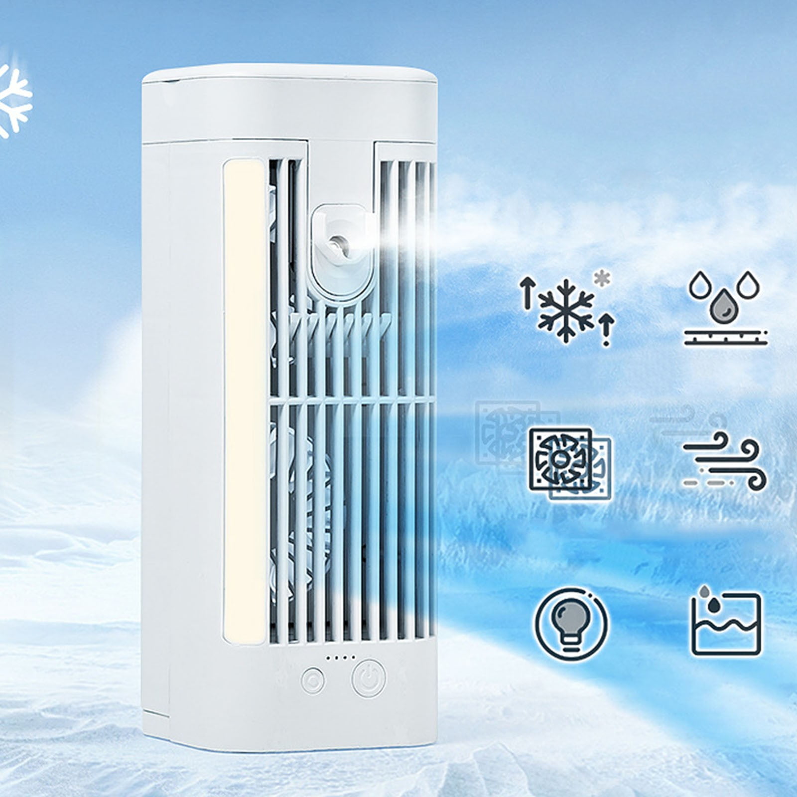 Meigap 8000 BTU Portable Air Conditioner for 250 sq ft Rooms (White) w38m3