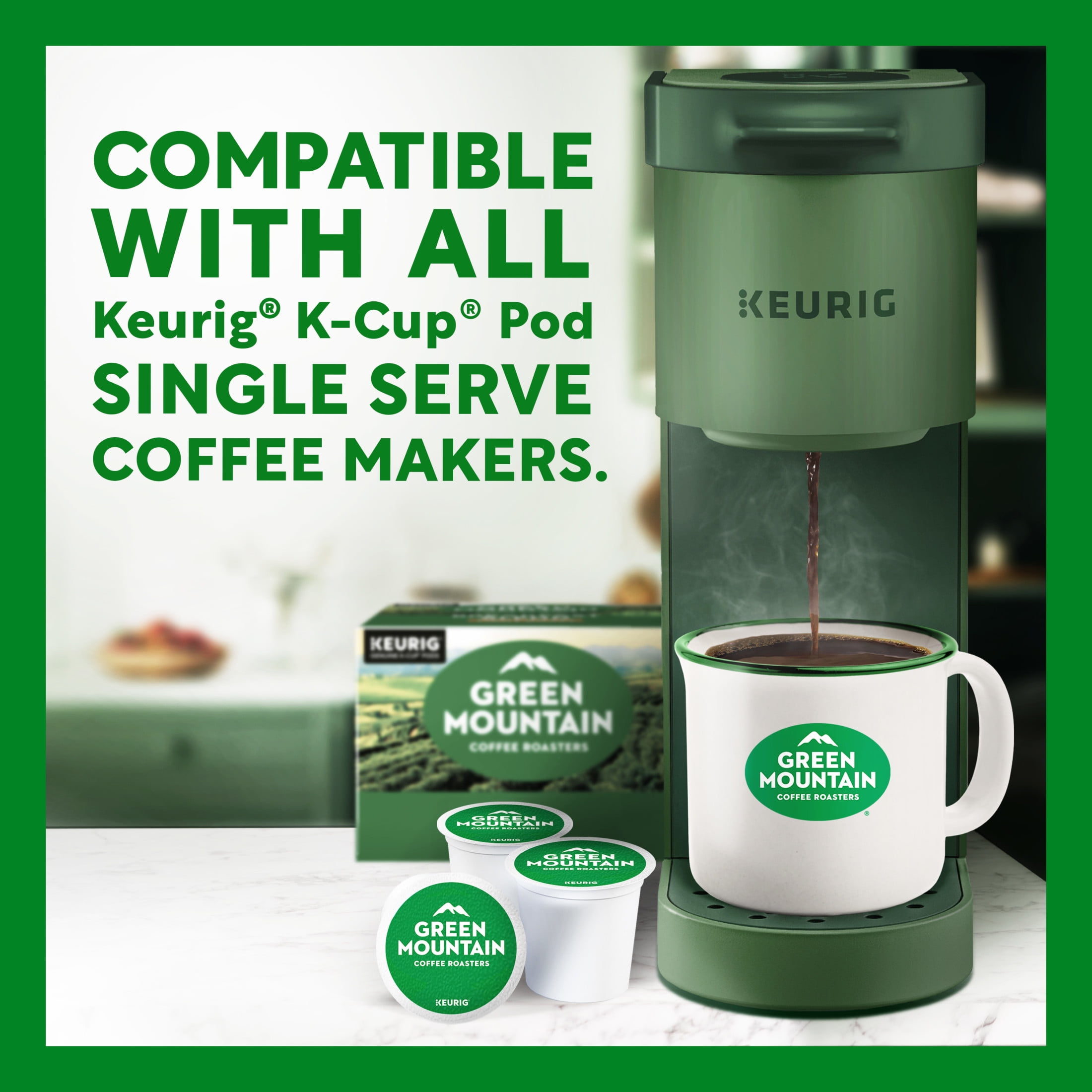 Green Mountain Coffee Roasters Decaf Breakfast Blend Light Roast Coffee Pods (24 Count) xdi2k