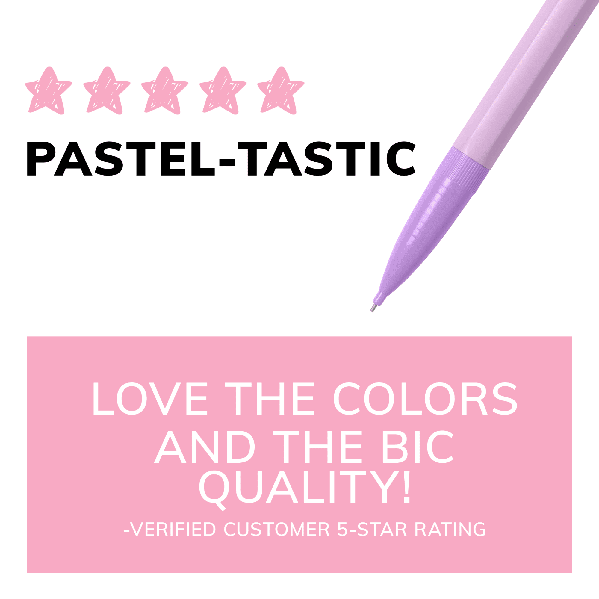 BIC Xtra Smooth Mechanical Pencils, No. 2 Lead, Smudge-Resistant, Pastel Barrels (24-Count) jsrr6