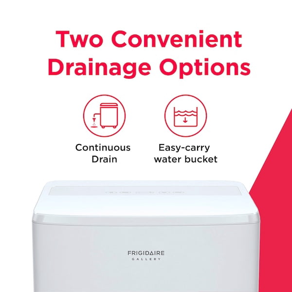Frigidaire Gallery 2-in-1 Smart Dehumidifier with Wi-Fi and Allergy Filter (White, 35 Pint) rordv