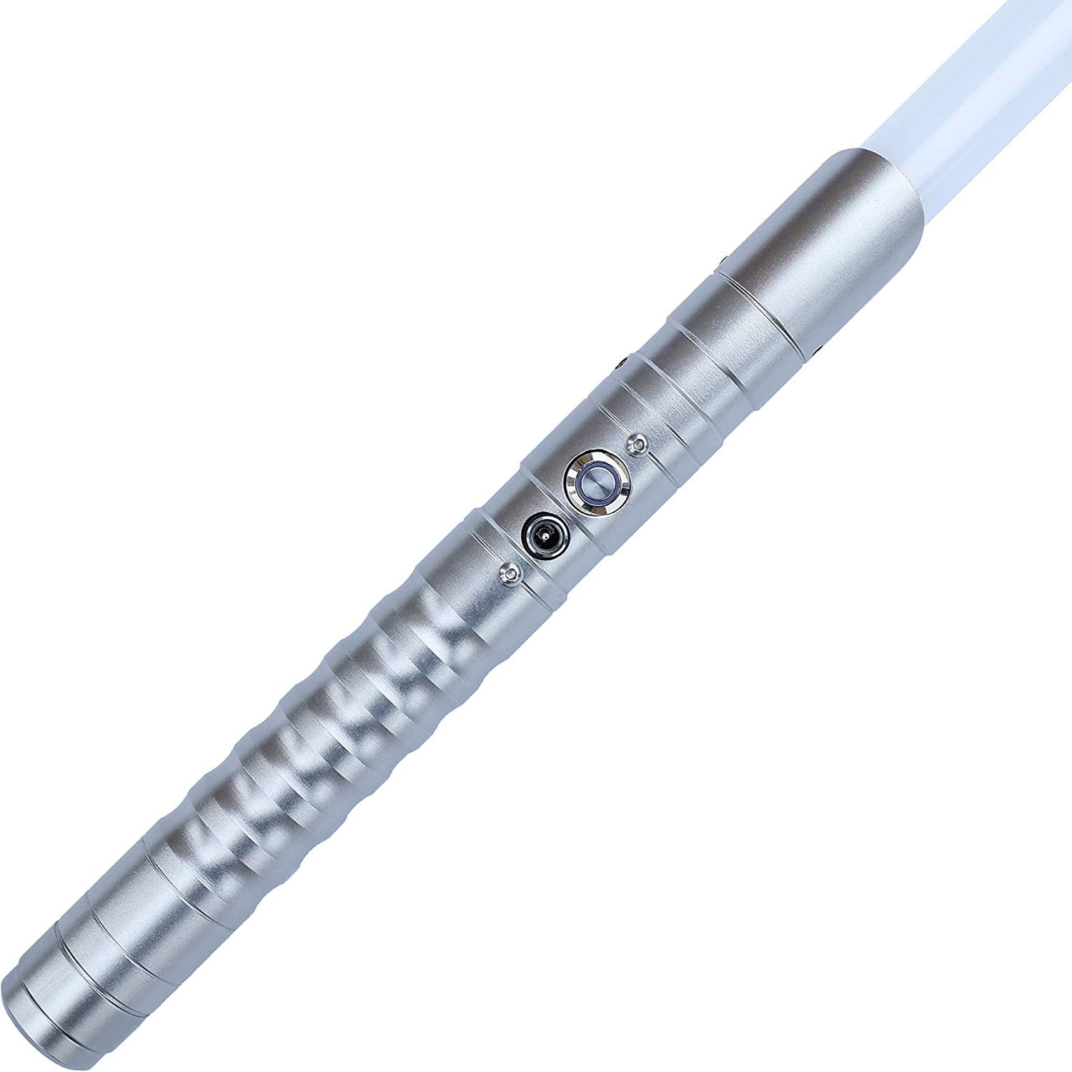 KYBERS RGB Lightsaber for Adults, Metal Hilt Force FX Saber with Smooth Swing Sound (Silver, 36 in) q00iw