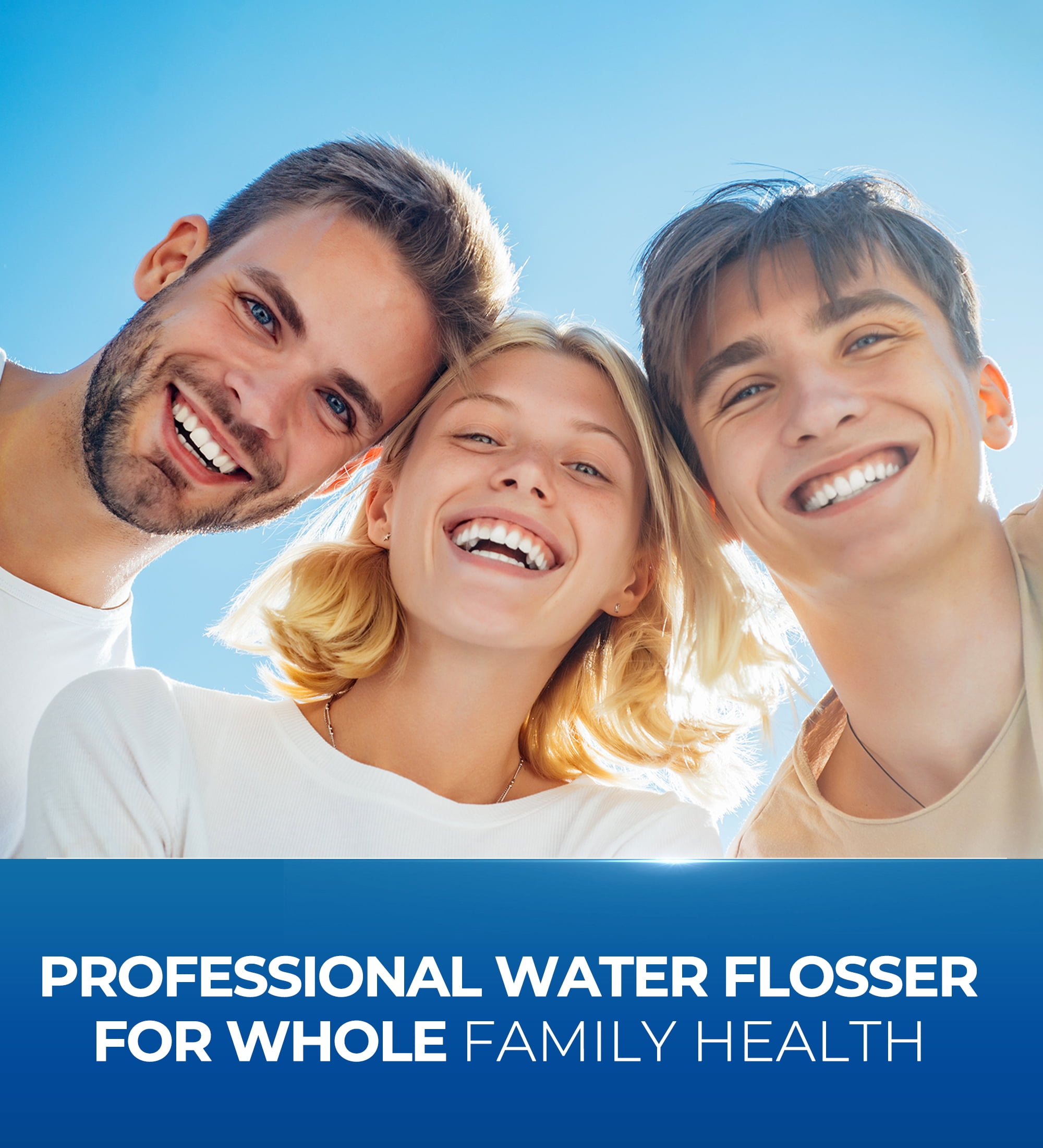 BOKYAN Cordless Water Flosser for Teeth, Portable Electric Dental Oral Irrigator with 3 Modes (White, 6.76 fl oz) qyg43