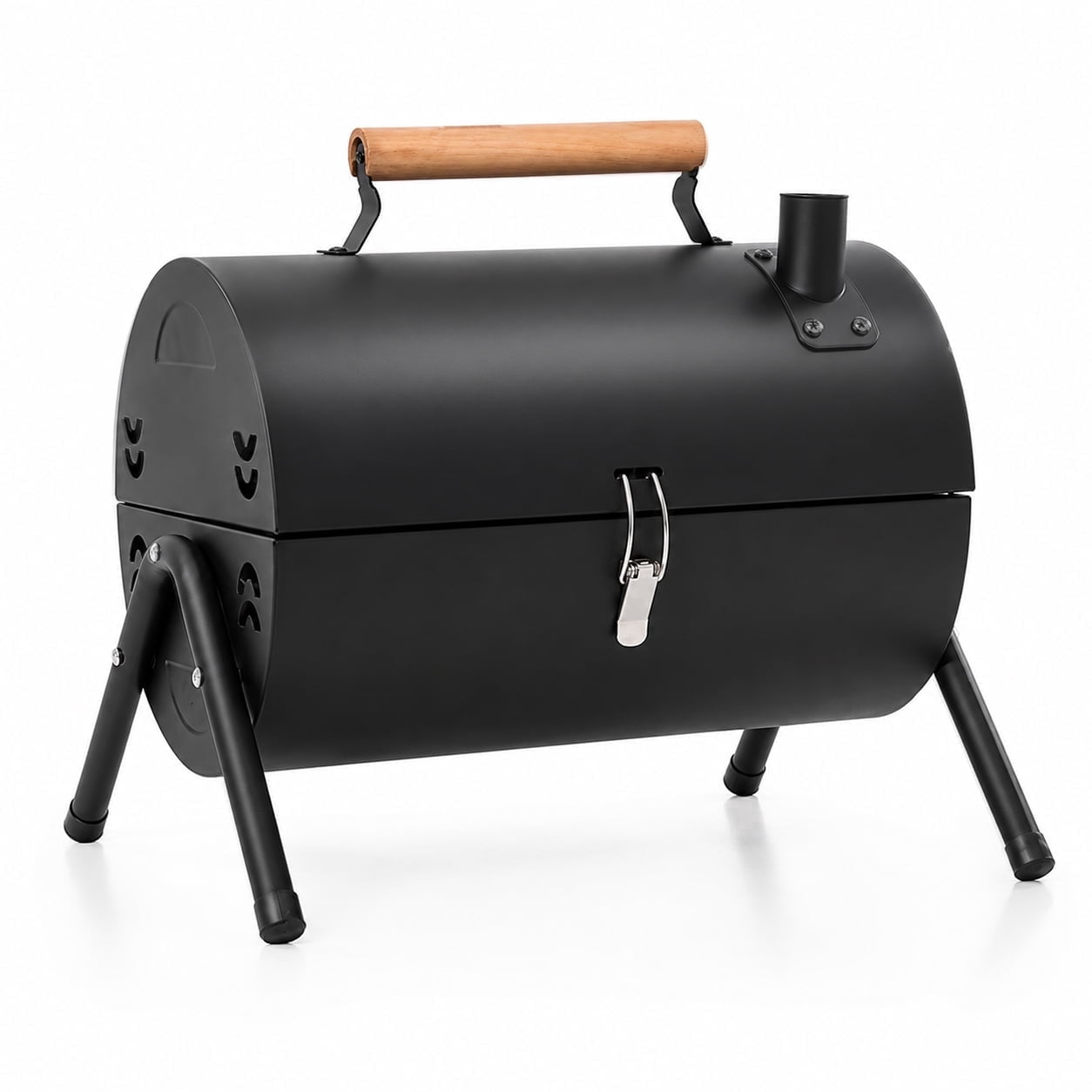 YOOKIA Portable Charcoal Grill, Foldable Outdoor BBQ for Camping and Tailgating (Black, 14 in x 10 in) gqx7s